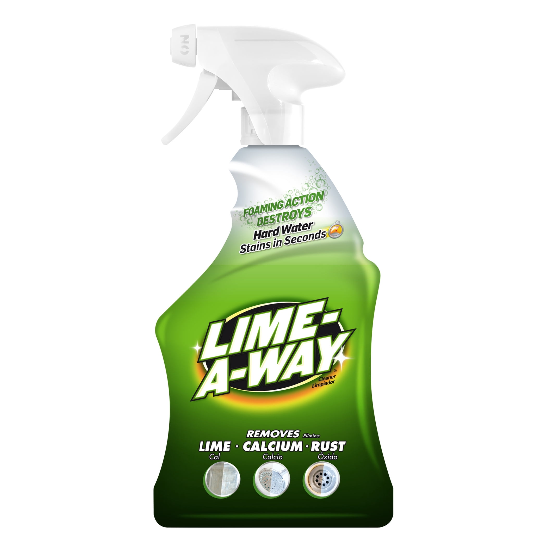 LIME-A-WAY Hard Water Stain Remover Spray, Bathroom Cleaner for Lime, Calcium & Rust (32 fl oz) y7y5e