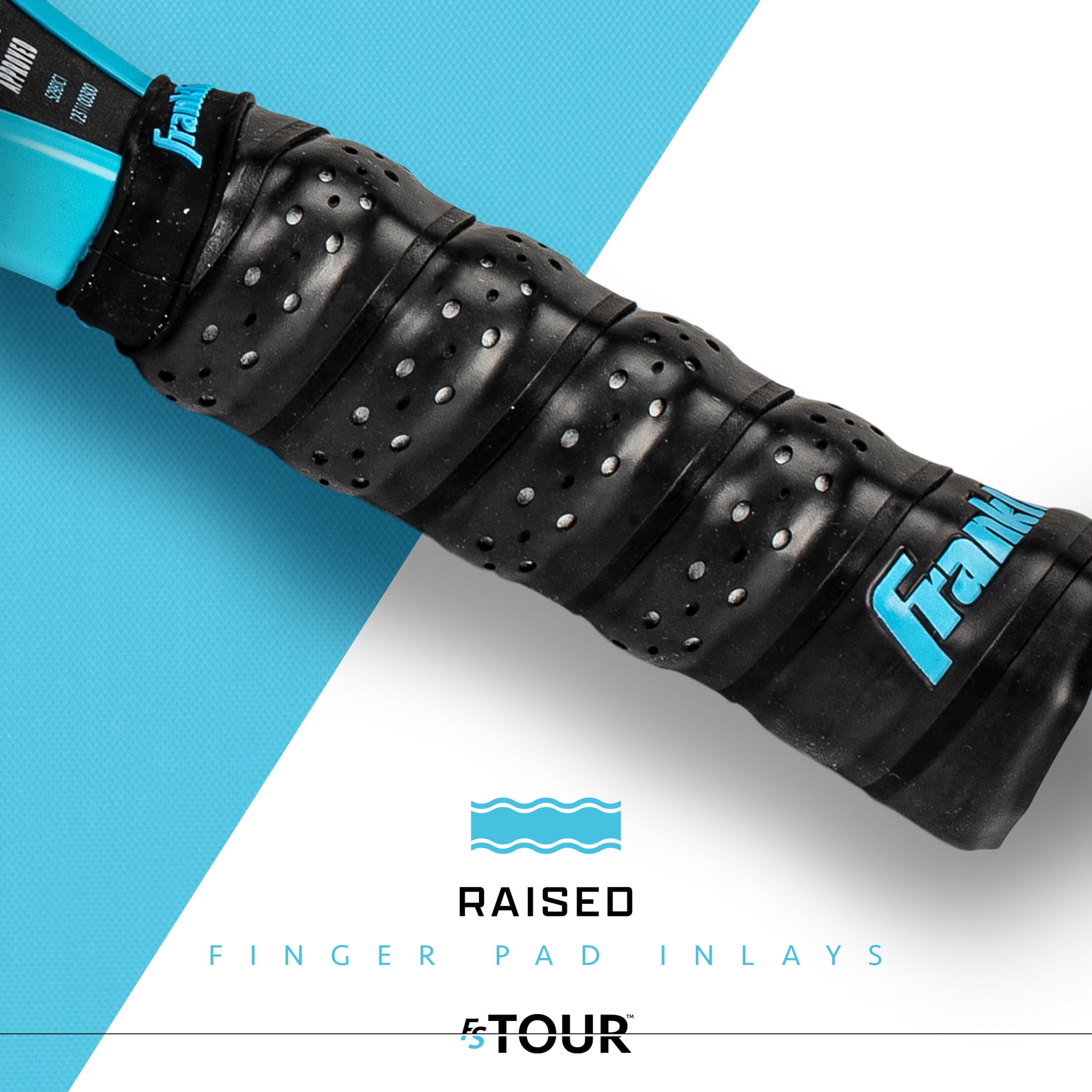 Franklin Sports FS Tour Series Pickleball Paddle - Carbon Fiber Surface - Professional Tournament Grade (Blue, 8.5 oz) wir4t