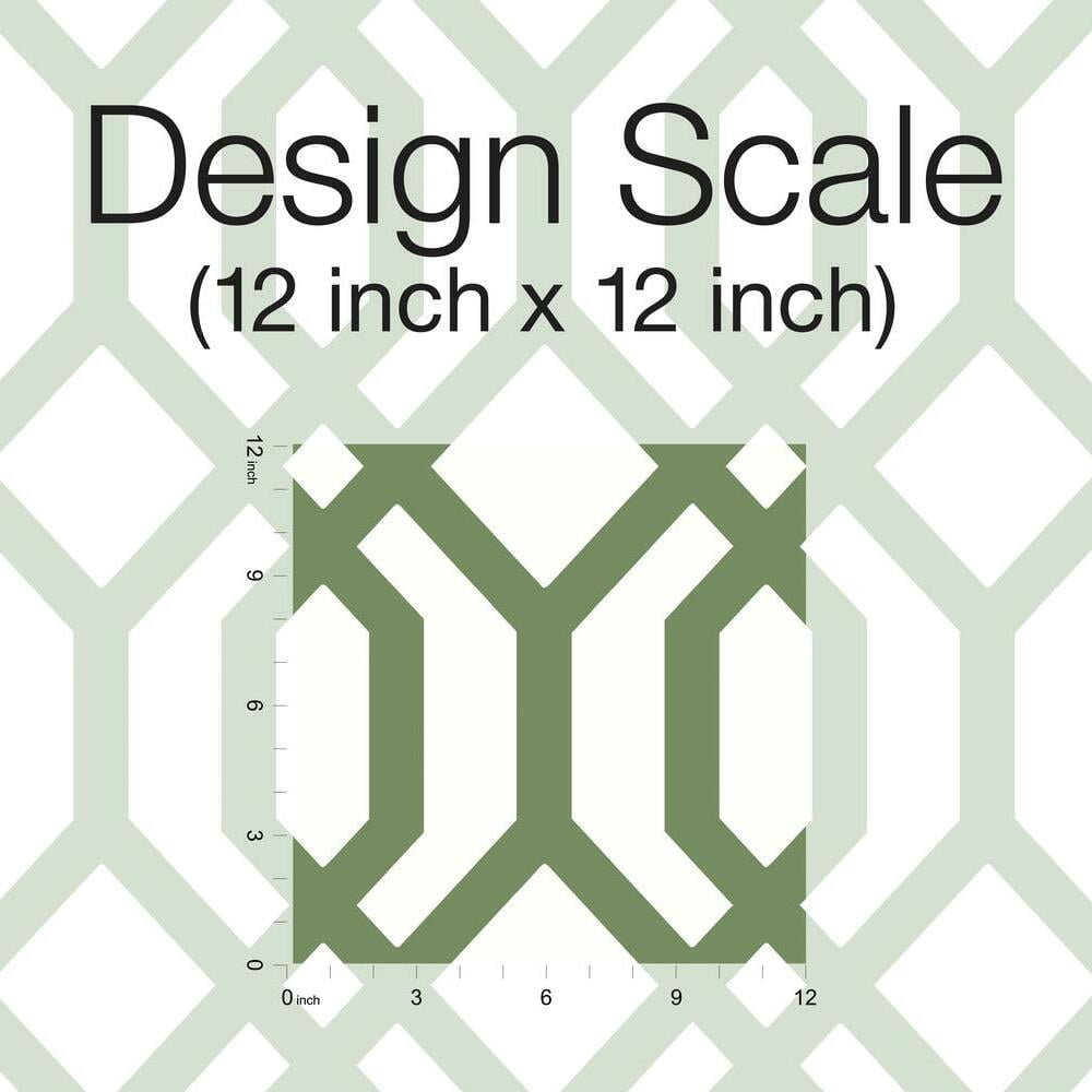 RoomMates Gazebo Lattice Peel and Stick Wallpaper (Blue, 20.5 in x 16.5 ft) 9reau