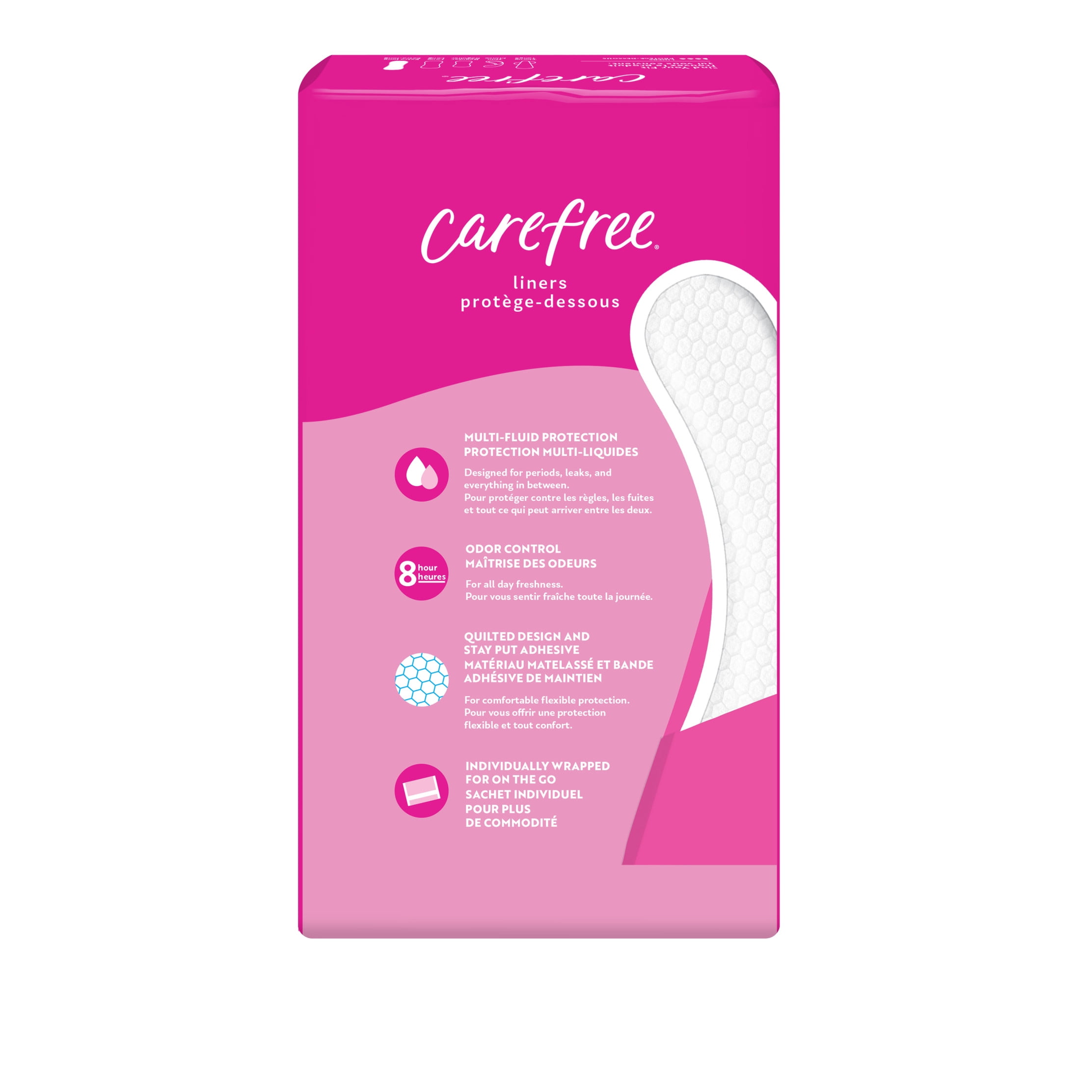 Carefree Panty Liners, Extra Long, Unscented Daily Feminine Protection (93 Count) 93a5p