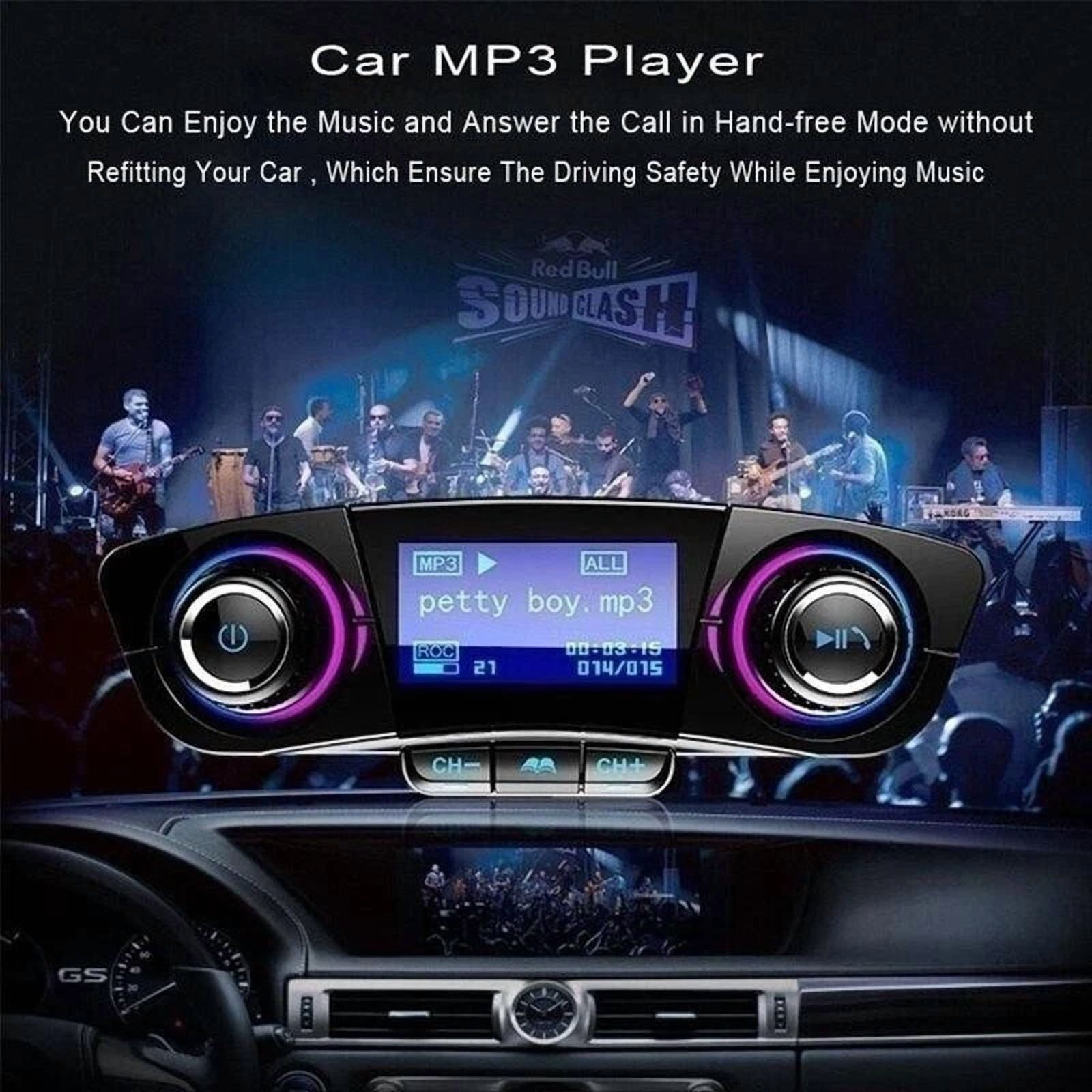 Rhea Car MP3 Player Wireless Bluetooth FM Transmitter Hands-Free Calling (1.3 in LED Screen) z6vyf