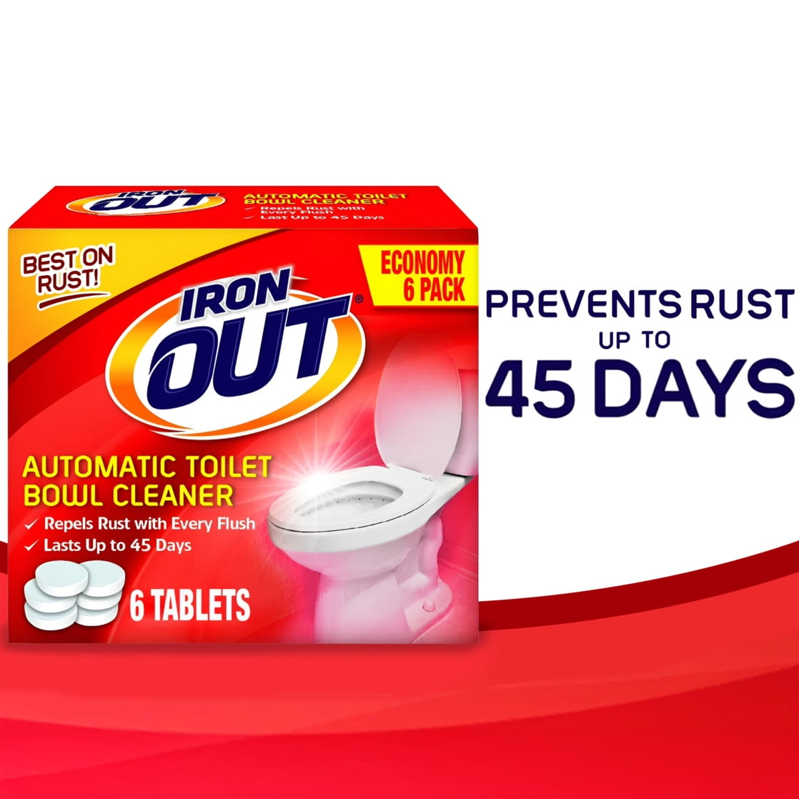 Iron OUT Automatic Toilet Bowl Cleaner Tablets (6 Count) fxpmz