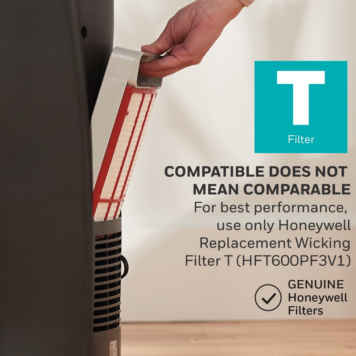 Honeywell Top Fill Cool Moisture Humidifier for Large Rooms (Black, 1.7 gal) 3gvbx