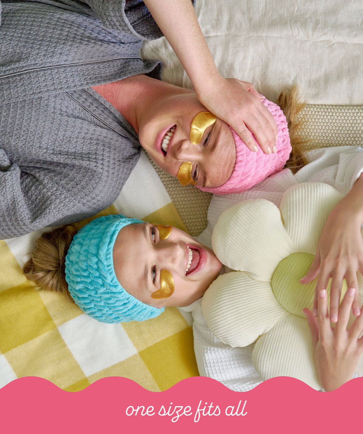 Turbie Twist Extra Wide Spa Headband for Makeup and Face Wash (Pink, 4 Pack) 8w9zt