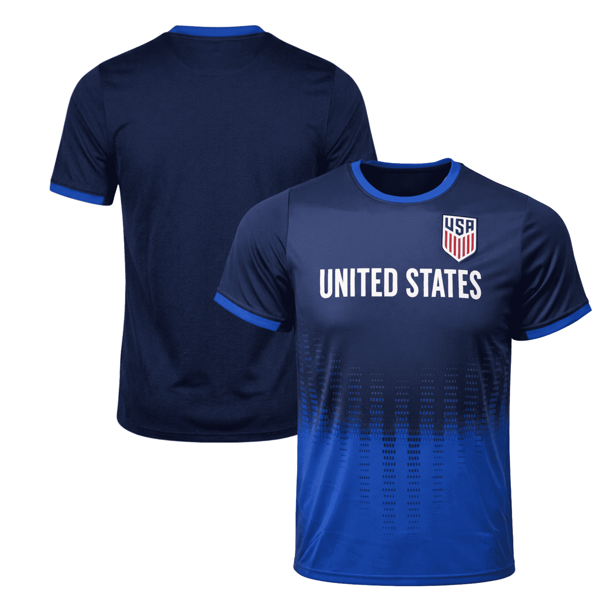 Icon Sports USA Soccer Game Day Jersey, Moisture-Wicking Athletic Shirt (Navy Blue, XL) qkc4n