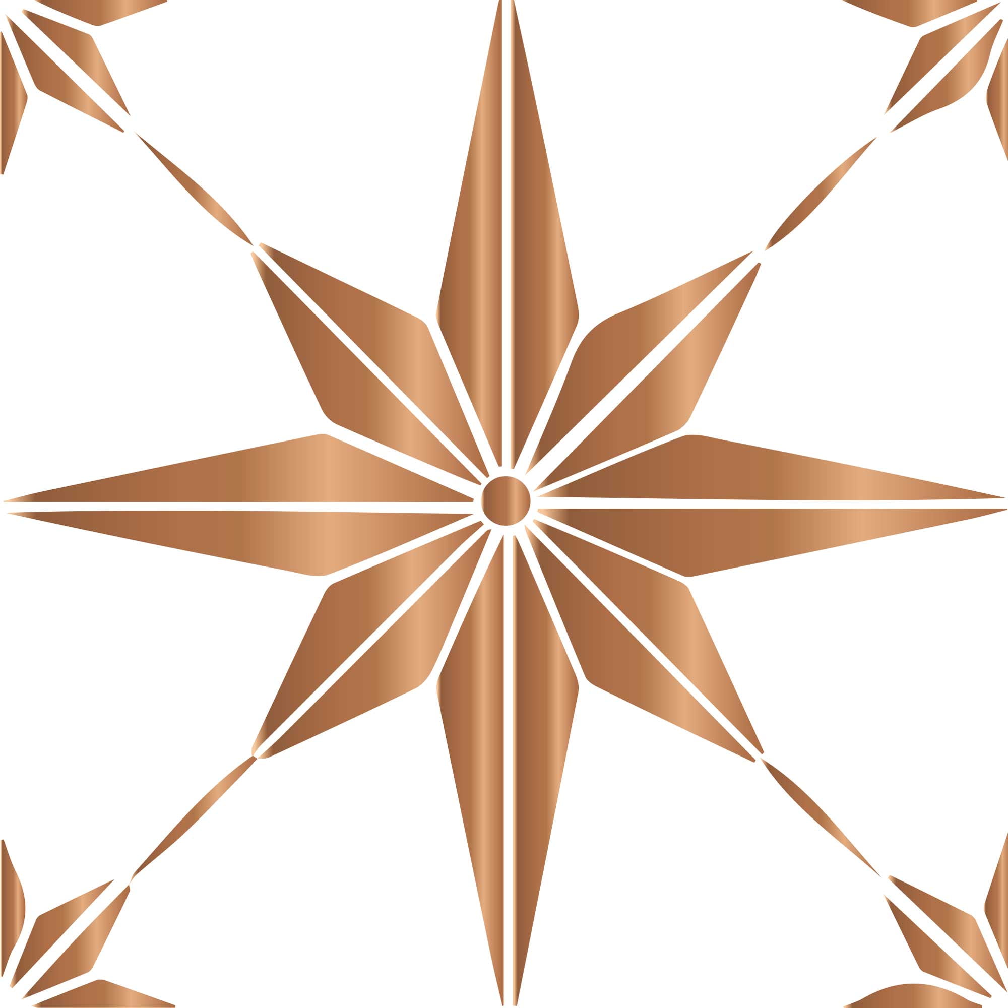 Mi Alma Talavera Peel and Stick Wall Tile Decals for Kitchen and Bathroom (Light Brown Star, 24 Pack, 4x4 in) mgl1x