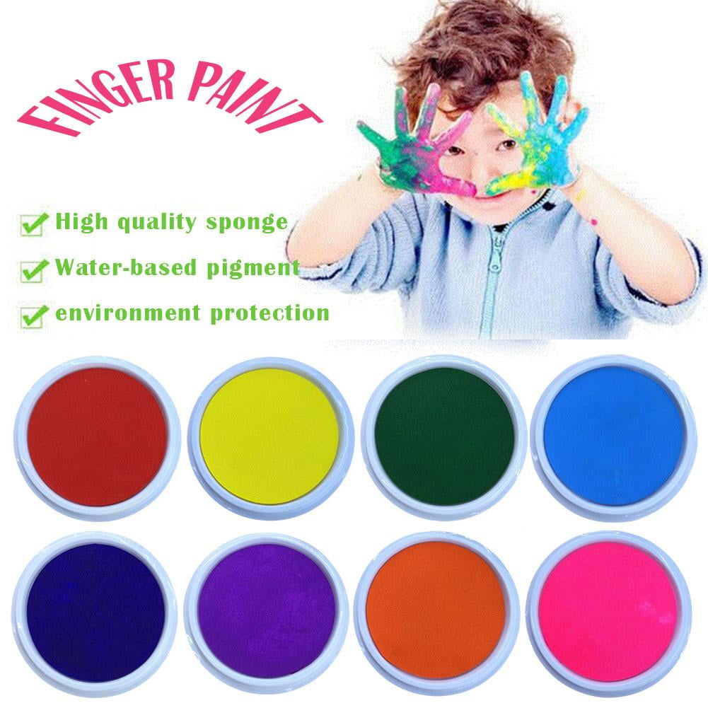 PULMCheerger Washable Finger Ink Pad for Kids DIY Crafts (Red, 3 in x 3 in) jf46y
