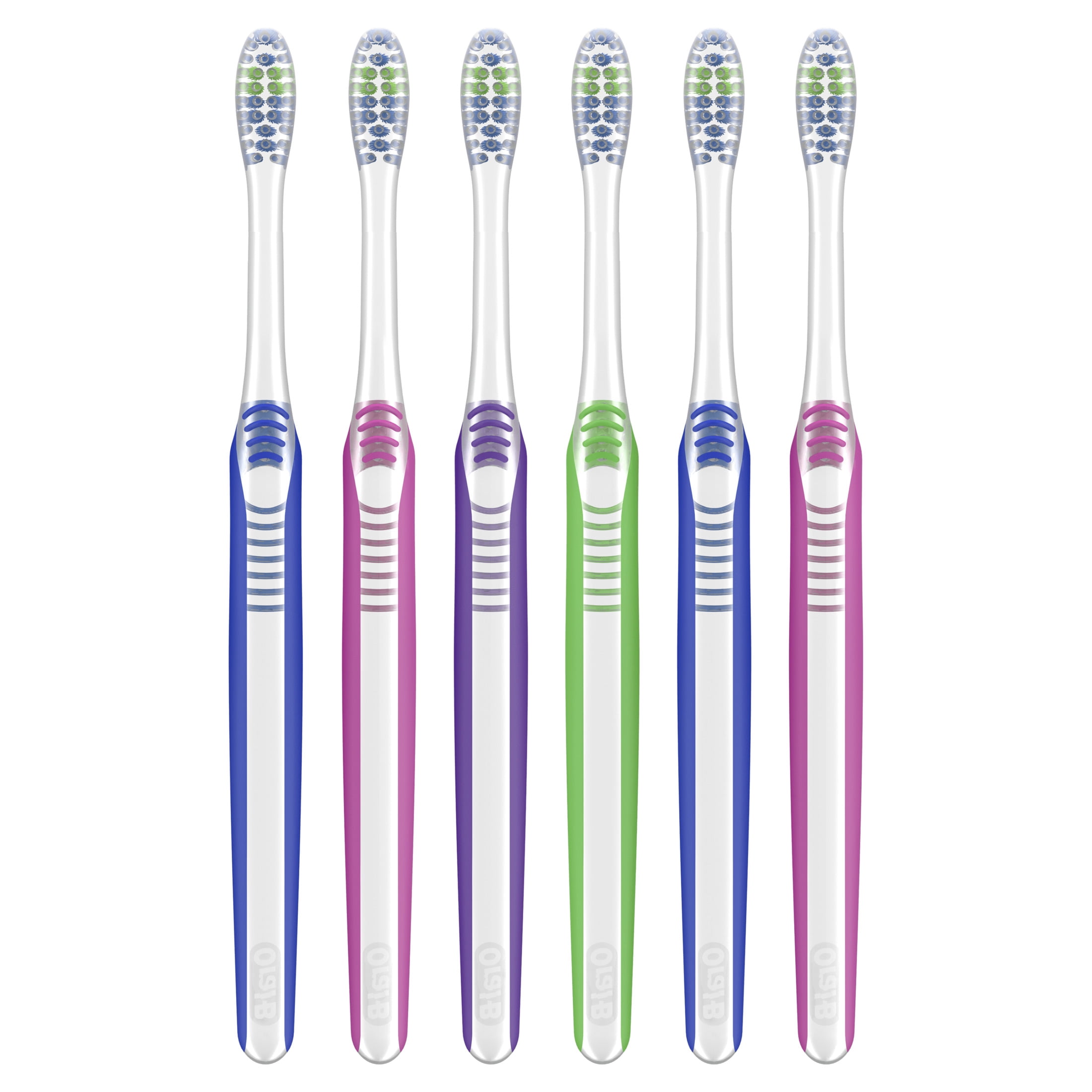 Oral-B Advanced Clean Manual Toothbrush, Soft Bristles, Color-Changing Indicator (6 Count) eg1n4