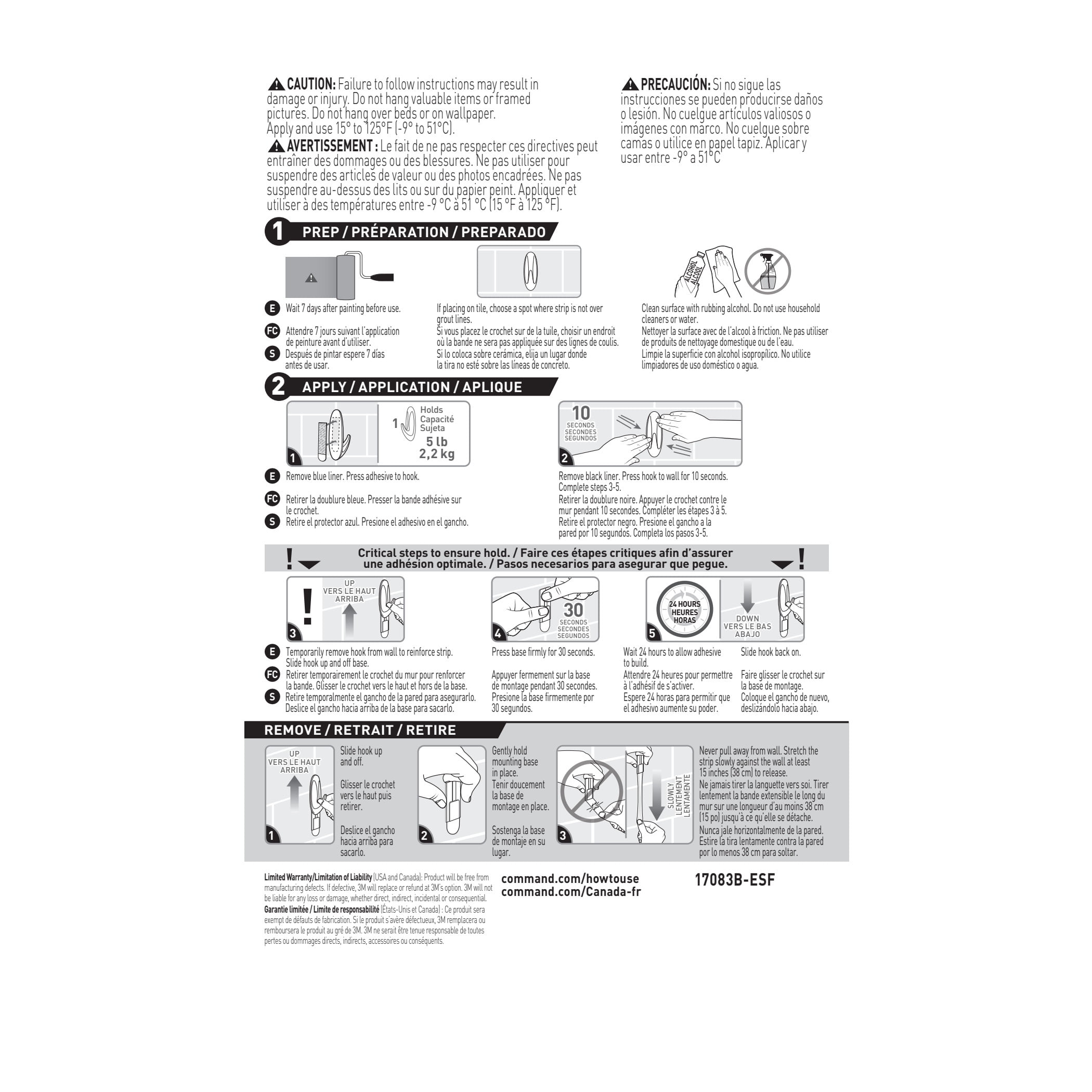 Command Bath Large Designer Hook, Water-Resistant Adhesive Wall Mount (Silver, 2 Pack) cbzp3