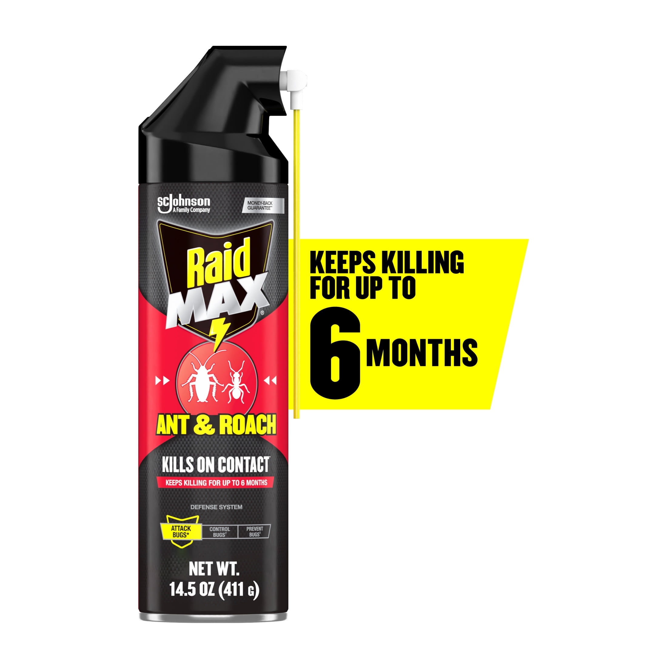 Raid MAX Indoor Ant and Roach Insecticide Spray (14.5 oz) 2ohkp