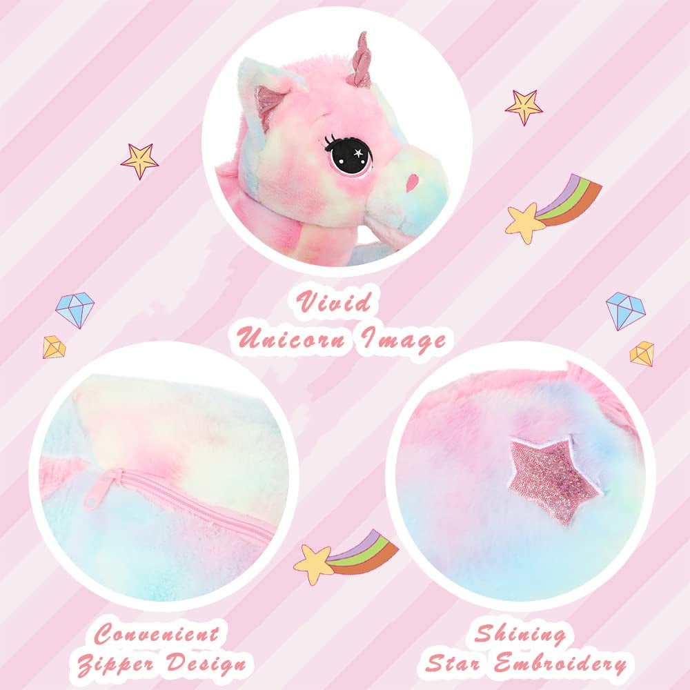 MaoGoLan Giant Unicorn Stuffed Animal Plush Toy, Soft Huggable Pillow for Kids (Pink, 43 in) d1549