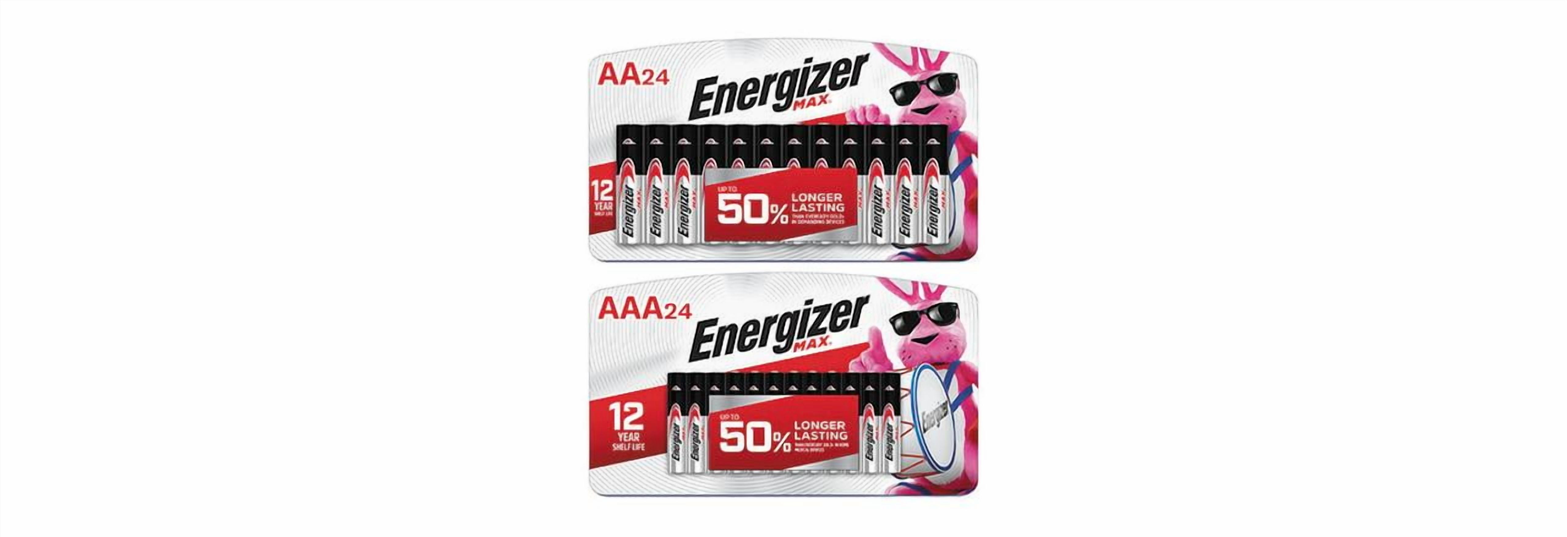 Energizer MAX AA and AAA Alkaline Batteries (48 Pack) k3k3y
