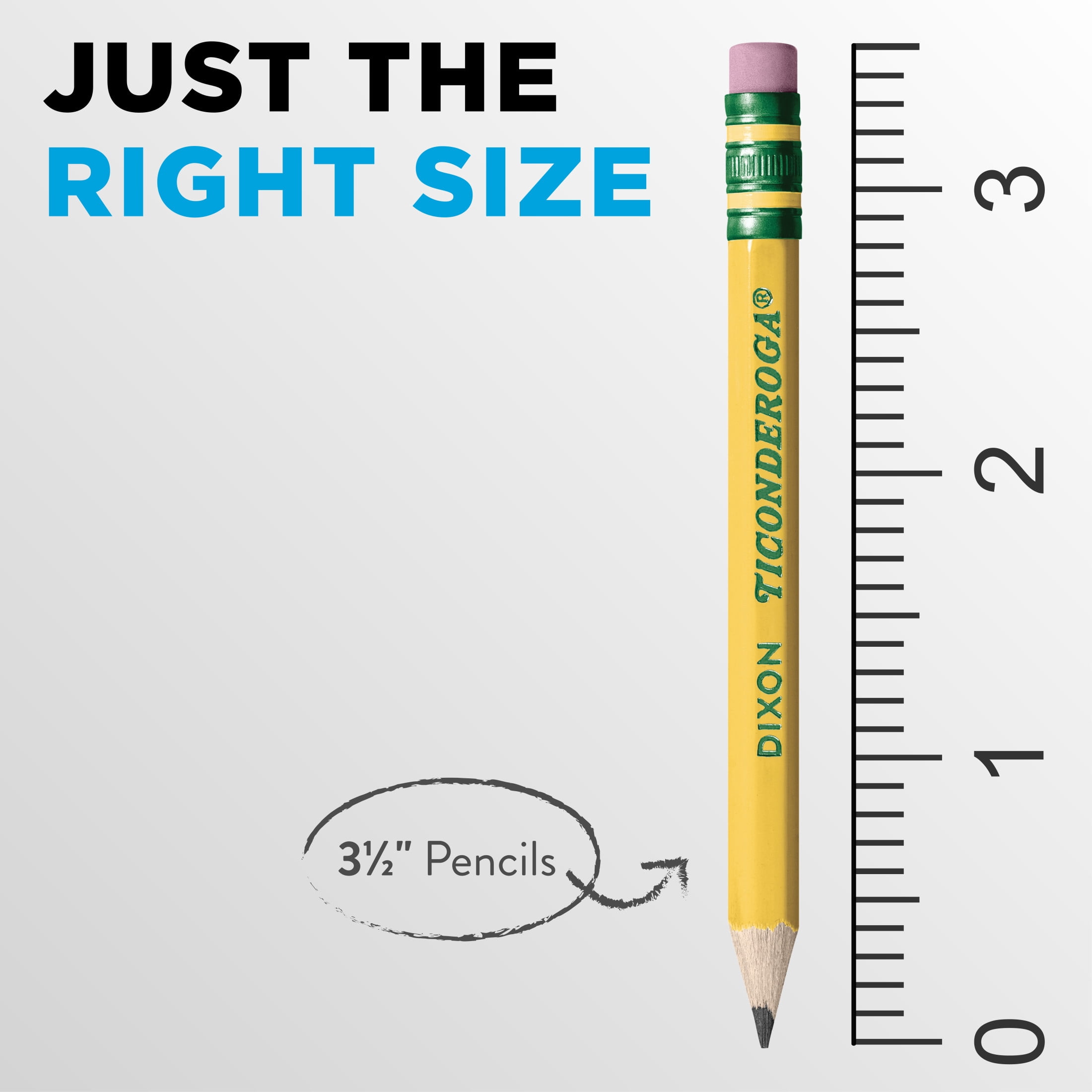 Ticonderoga Golf Pencils, Pre-sharpened #2 HB Graphite, Smooth Writing with Erasers (Yellow, 72 Count) gu4sb