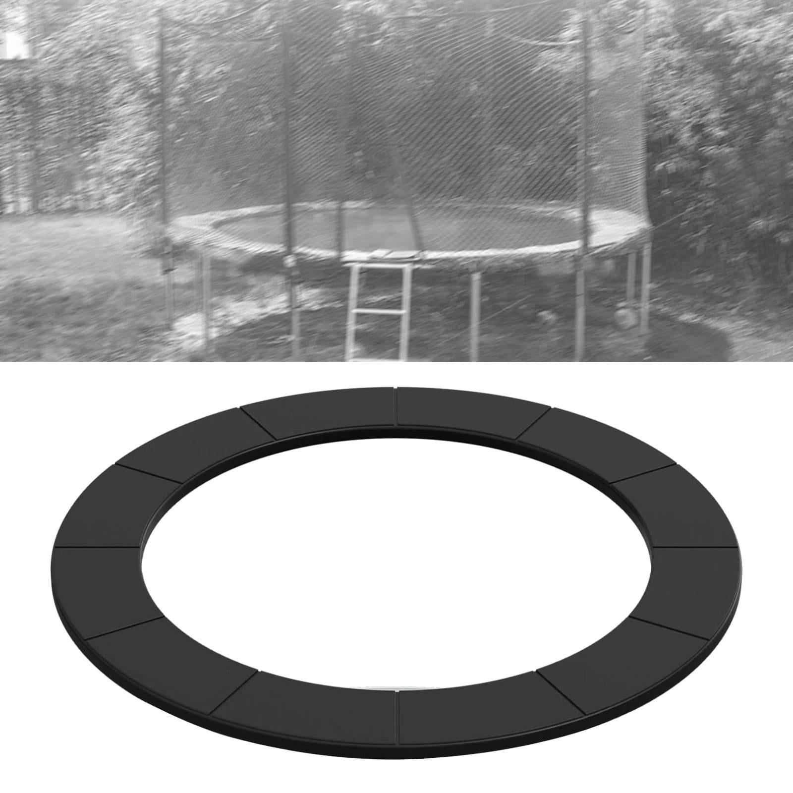 harayaa Trampoline Spring Cover Replacement Safety Pad Thick Foam Edge Protection (Black, 14 ft) mp6go