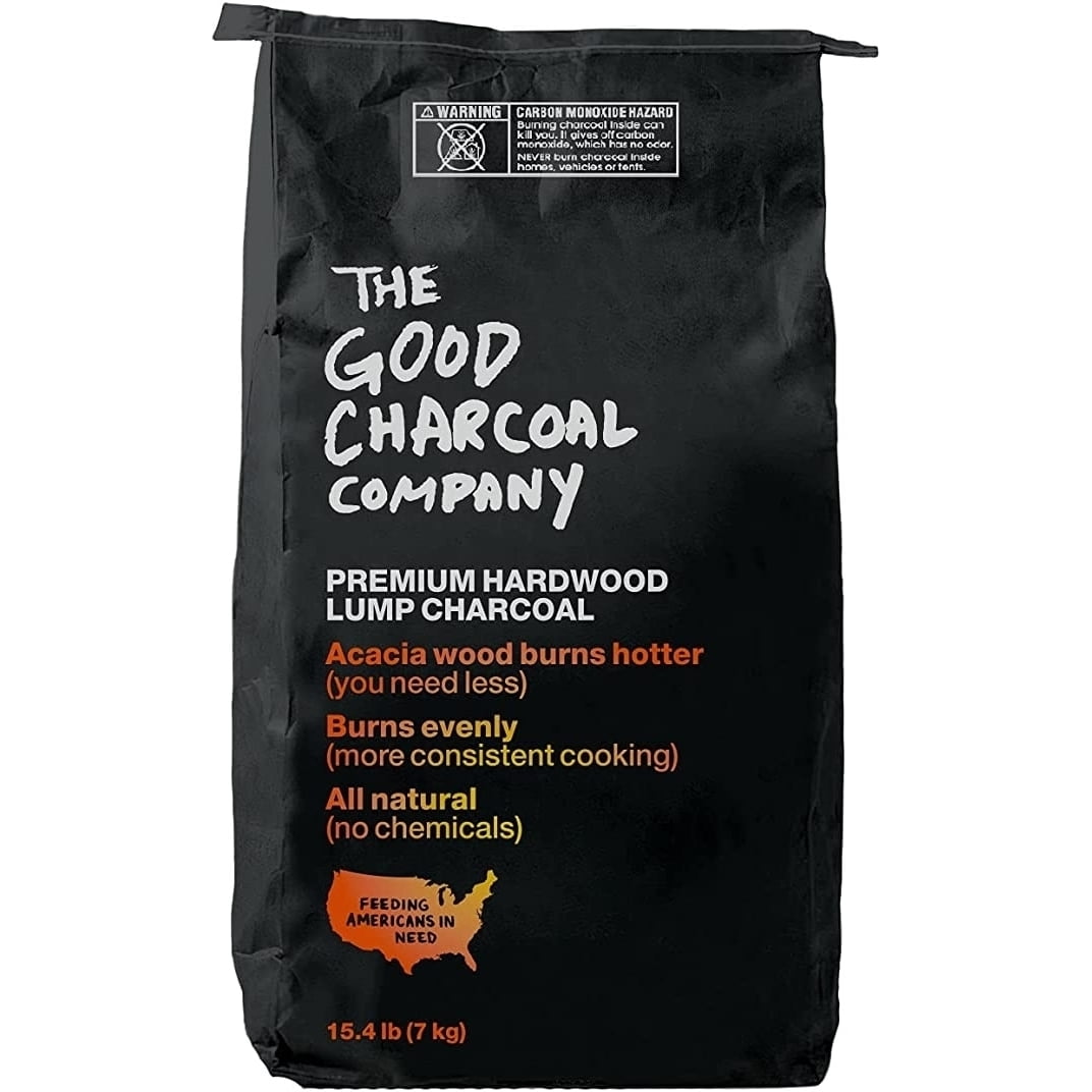 The Good Charcoal Acacia Hardwood Lump Charcoal (Natural, 15.4 lb) mqyn1