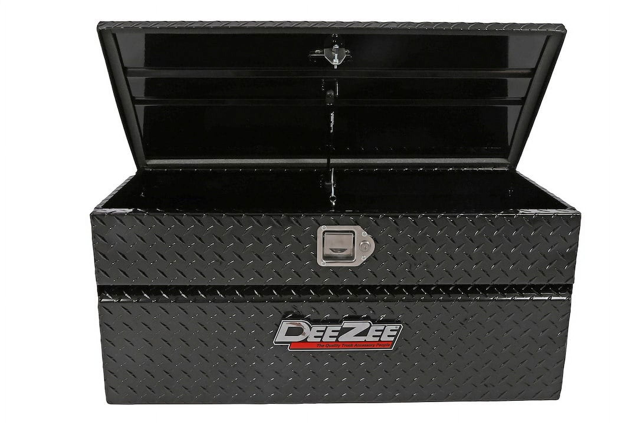 Dee Zee Universal Truck Tool Box Heavy-Duty Aluminum Storage Chest (Black, 37 in) q86uw