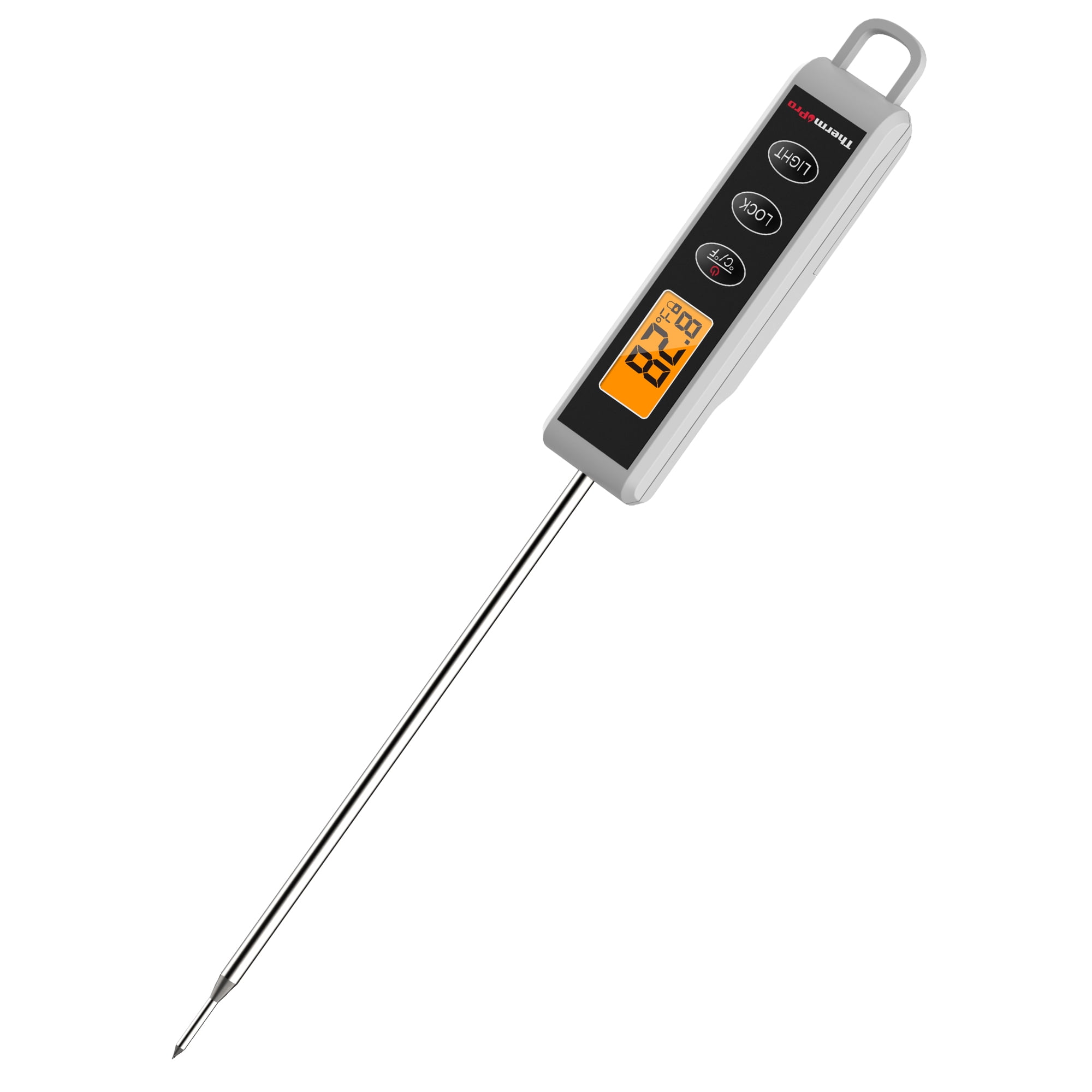 ThermoPro Digital Meat Thermometer, Instant Read Food Probe with Backlit LCD for Cooking, Candy, and Frying (TP500W) ly272