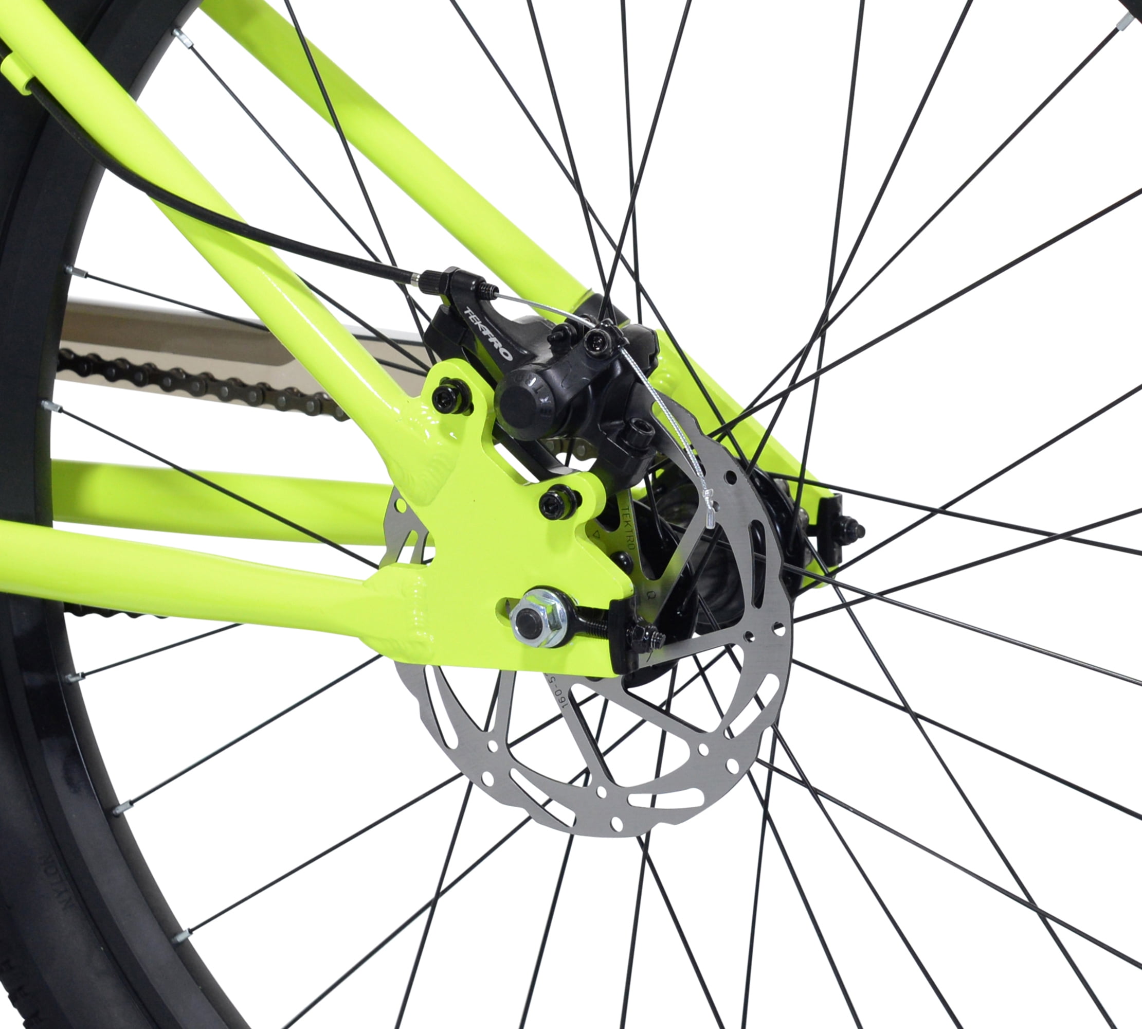 Ozark Trail DJ.1 Airtime Dirt Jump Bike, Lightweight Alloy Frame, Single Speed, 26 in Wheels (Yellow, 13.25 in Frame) l9dl0