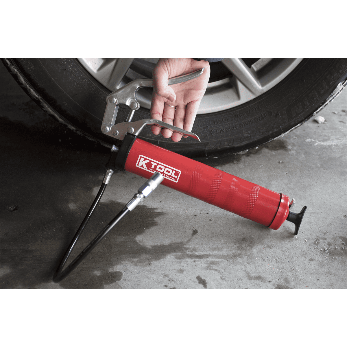 K Tool International HD Pistol Grip Grease Gun (14 oz) 55y3v