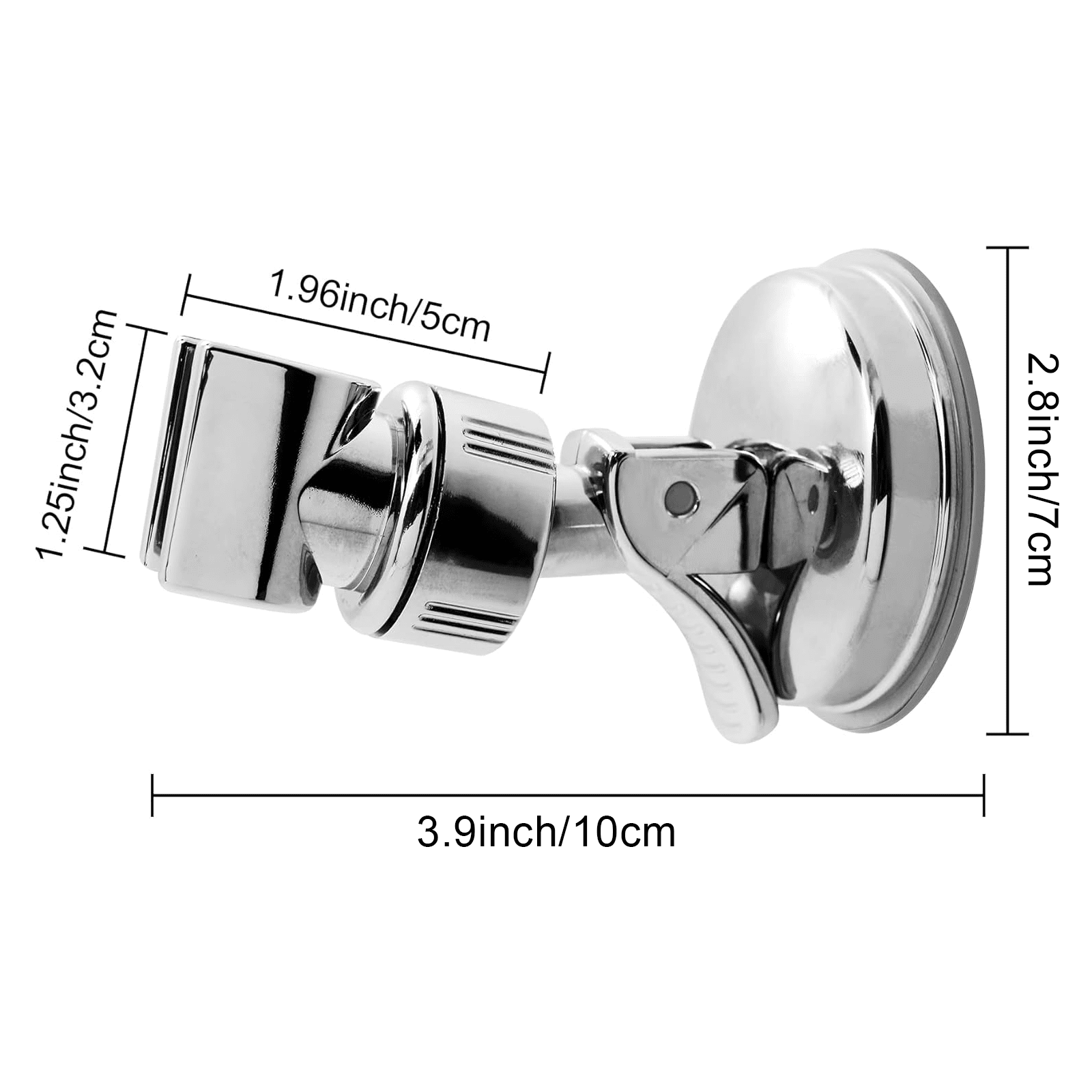 GYTF Adjustable Shower Head Holder, Removable Suction Cup Bracket for Handheld Sprayer (Silver, 2 Pack) 9kn5f