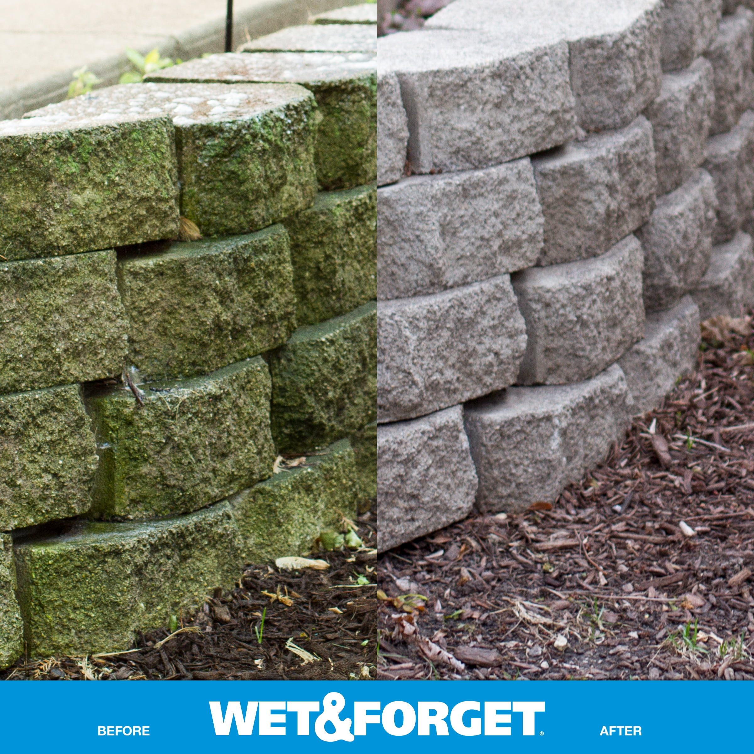 Wet & Forget Outdoor Moss, Mold, Mildew, and Algae Stain Remover Concentrate (128 oz) gb8ly