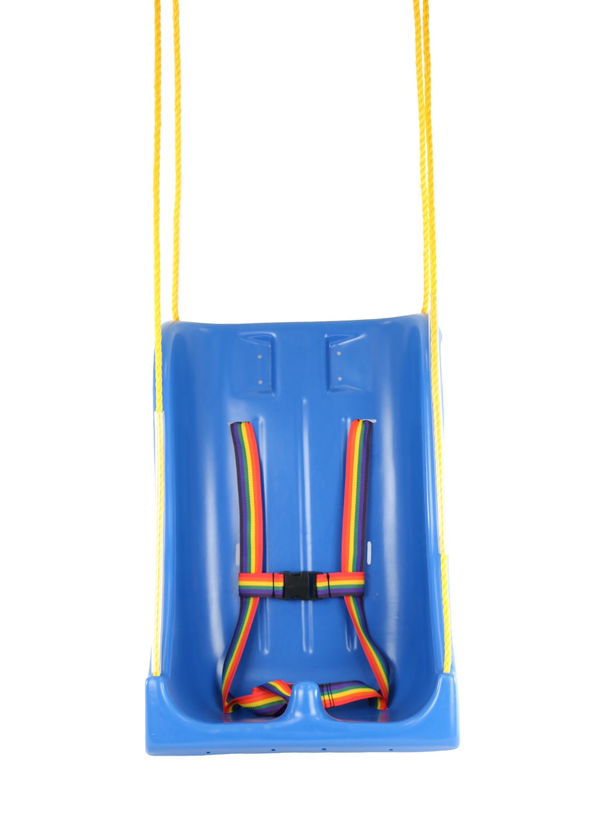 Skillbuilders Full Support Swing Seat with Pommel and Chain (Blue, Large Adult) 1vnvr