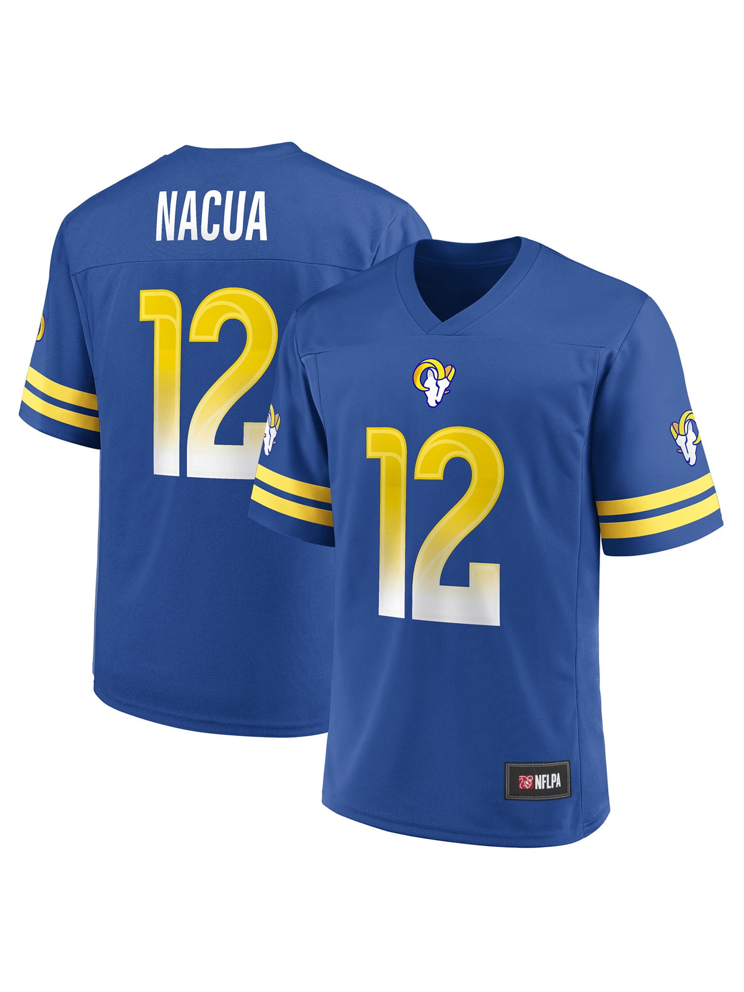 Los Angeles Rams Puka Nacua Men's Player Jersey (Blue, S-3XL) lrj5y