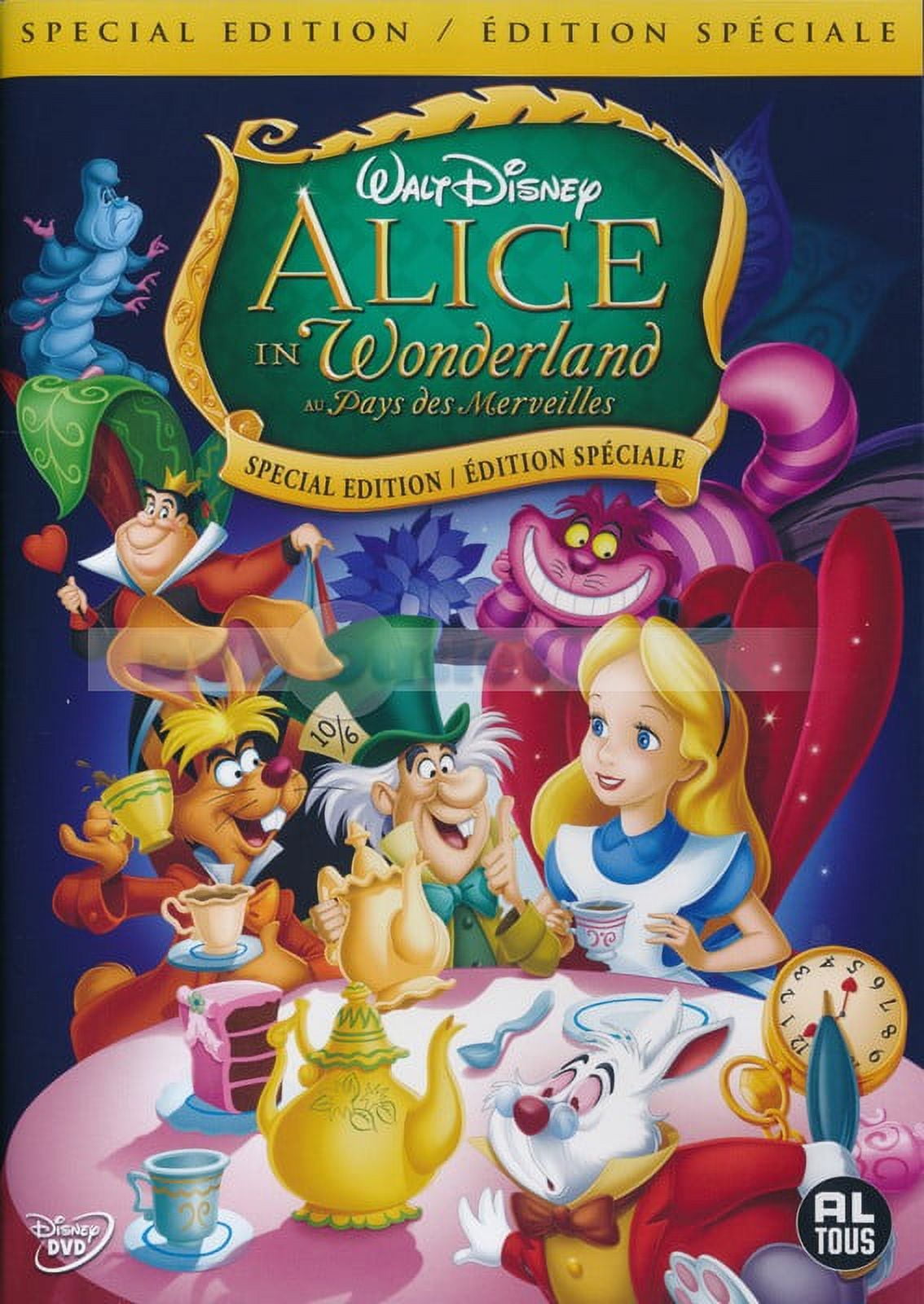 Disney Alice in Wonderland (DVD) Animated Family Adventure Movie anq43