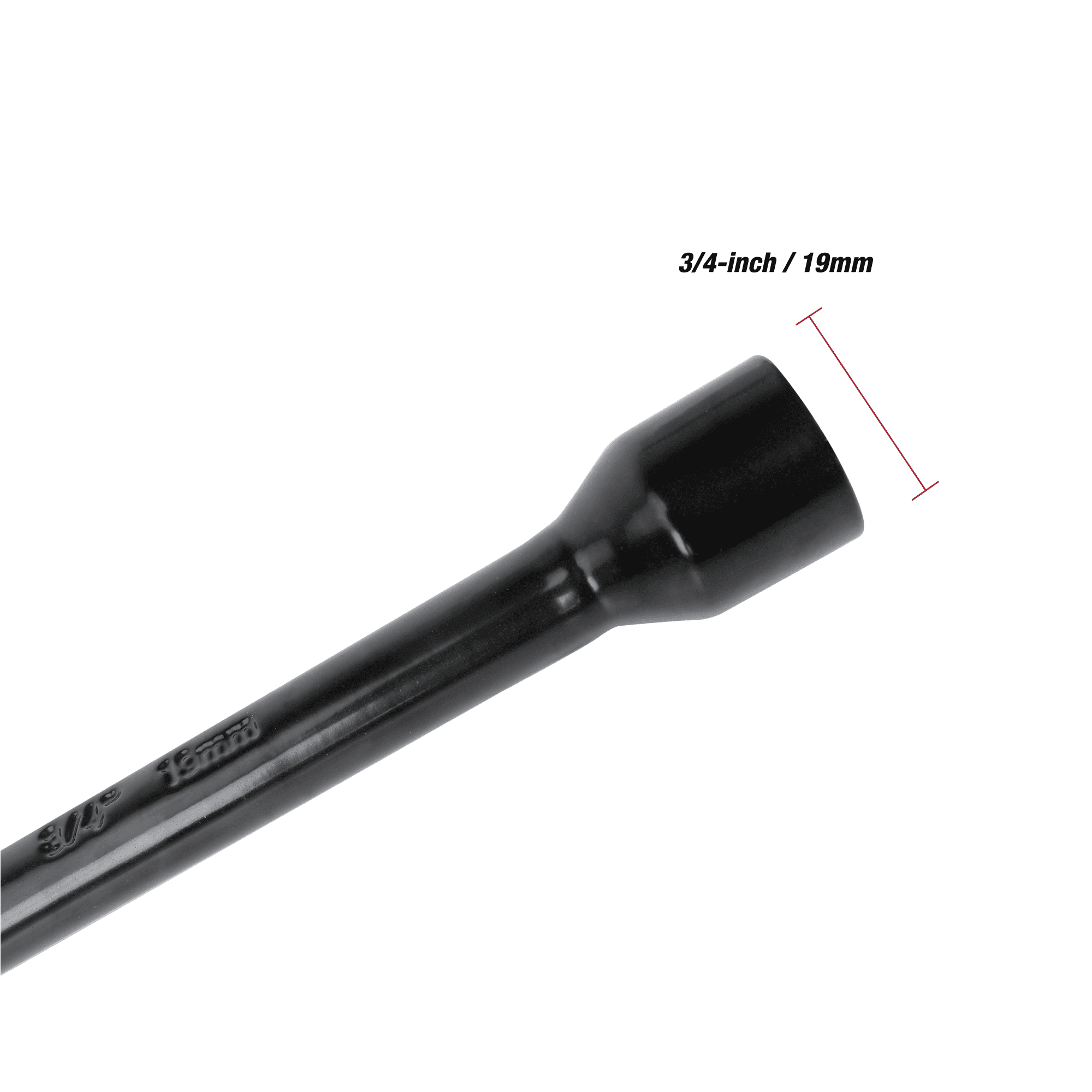 Hyper Tough Heavy Duty Lug Wrench Carbon Steel Tire Iron (Black, 16 in) xzsm7
