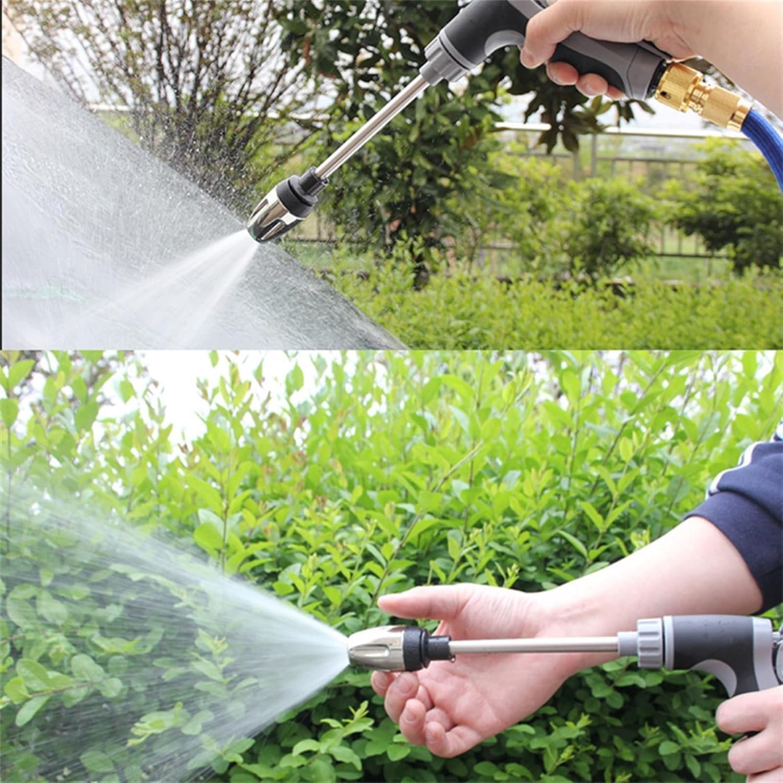 SRVOG Handheld Pressure Washer with Foam Tank, 3 Spray Modes, 360-Degree Rotating Nozzle for Outdoor Cleaning (15 in) xqbdm