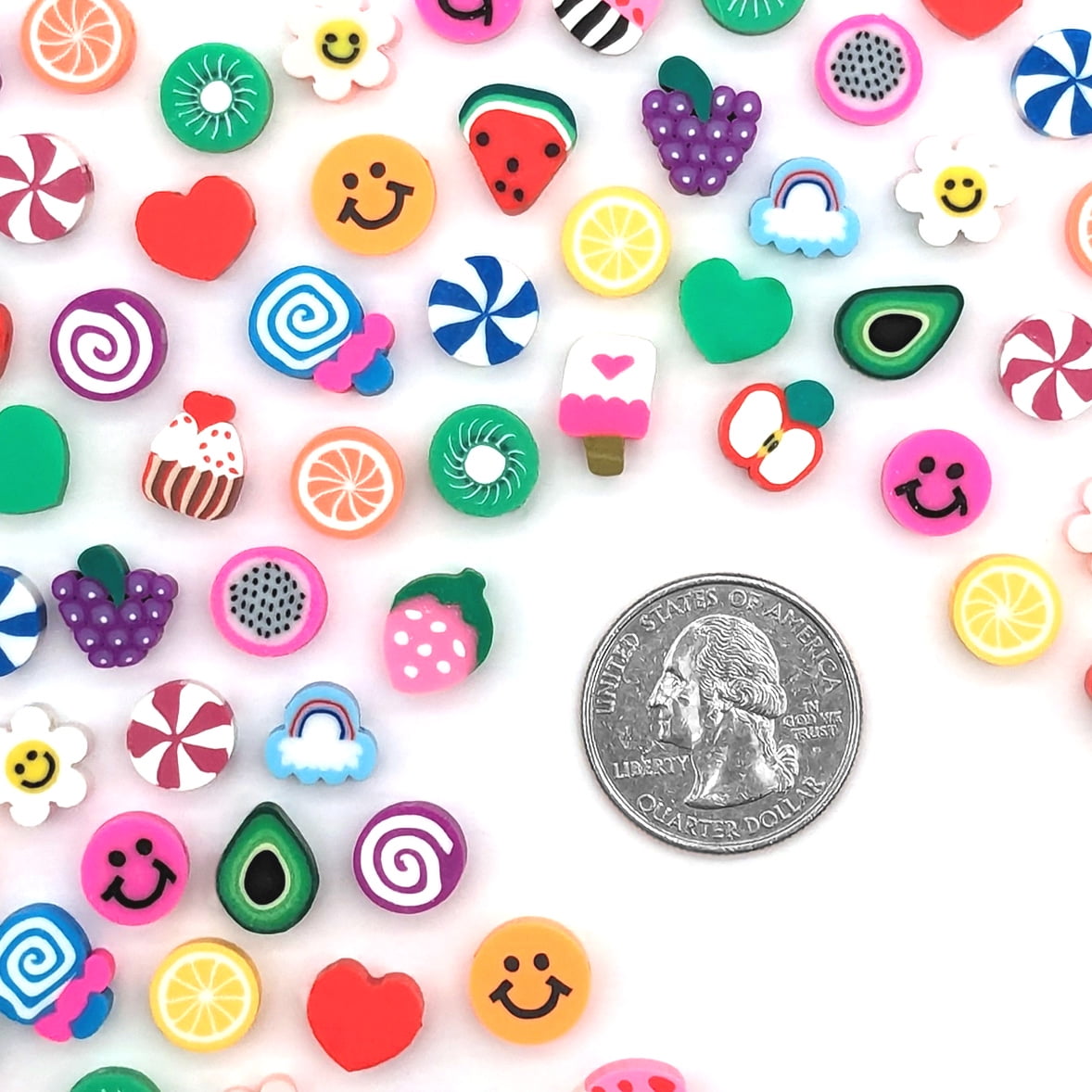Hello Hobby Shaped Clay Beads for Jewelry Making (Assorted Shapes, 3 Pack, 600 Pieces) rfcnm