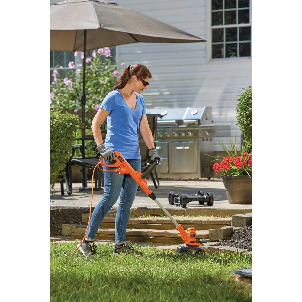 BLACK+DECKER 3-in-1 Corded Electric Lawn Mower, Trimmer and Edger (Black, 12 in) sksit