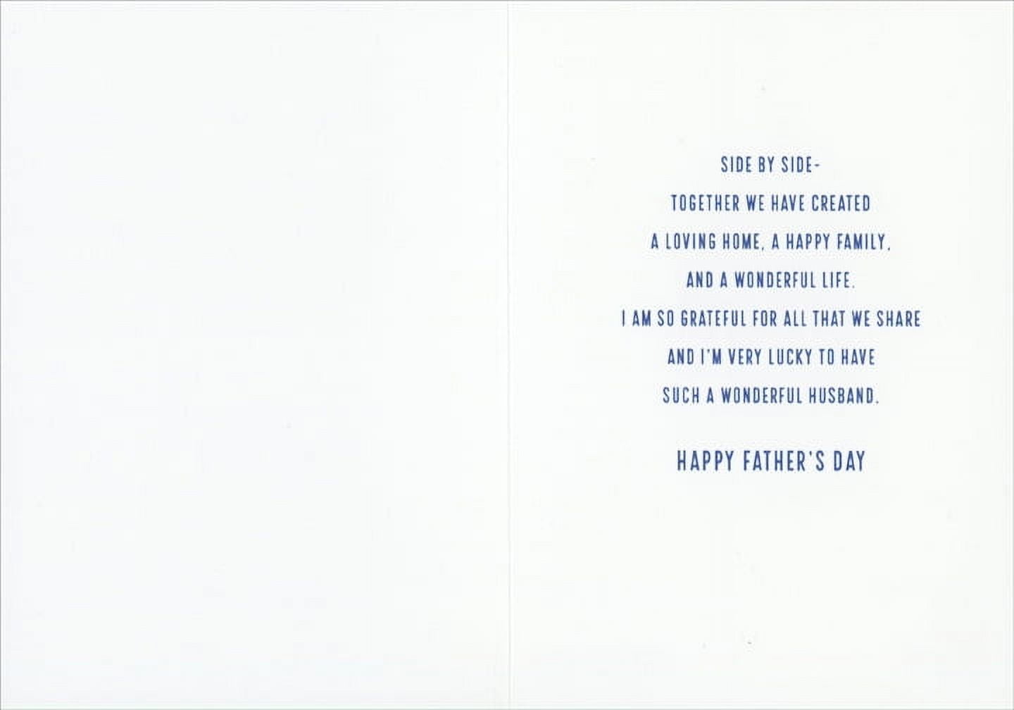 Sellers Publishing Father's Day Card for Husband Adirondack Chairs Beach Scene (Blue, 5x7 in) pq5fa