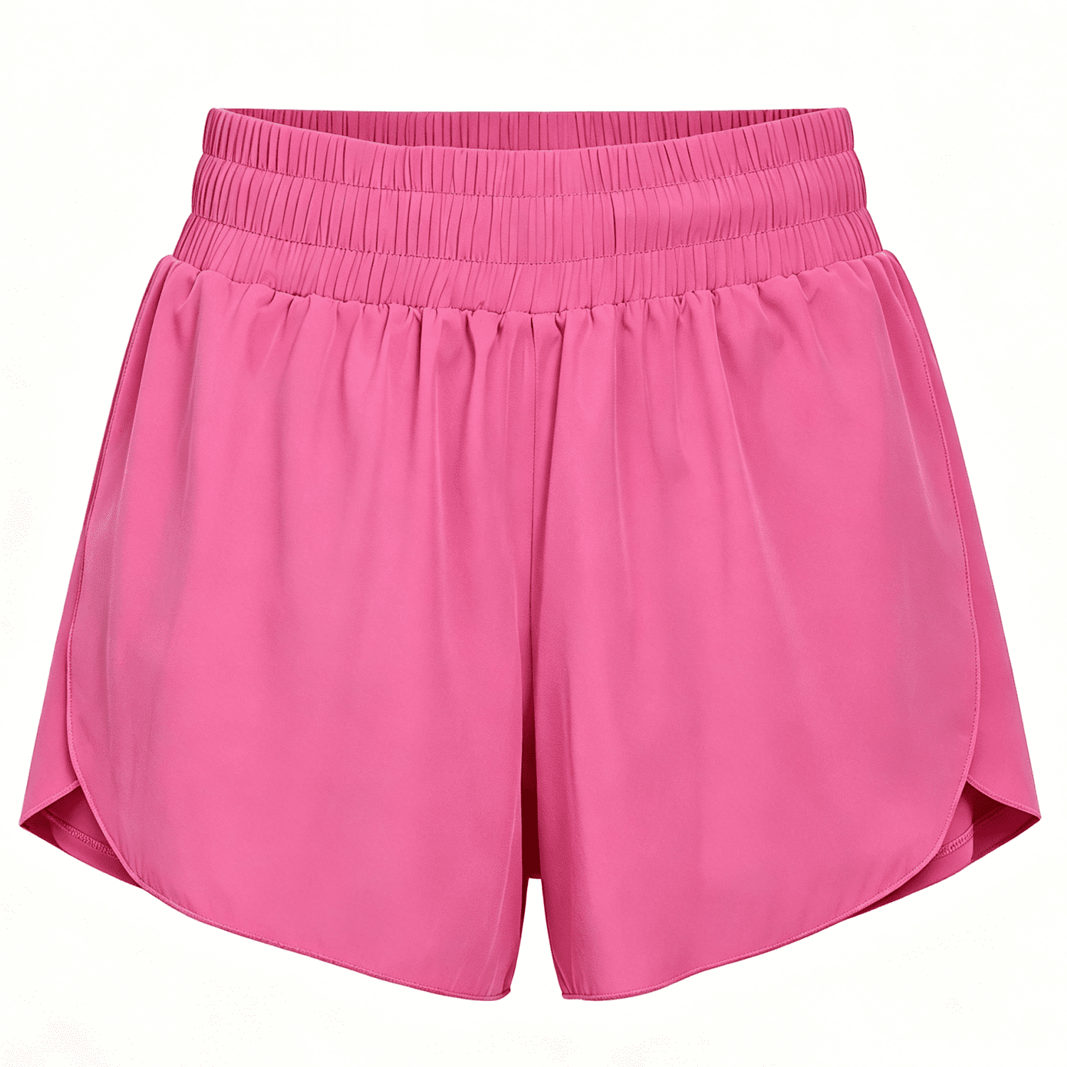 NELEUS Women's 2-in-1 Workout Yoga Shorts with Pocket (Rose Red, L) me5ja