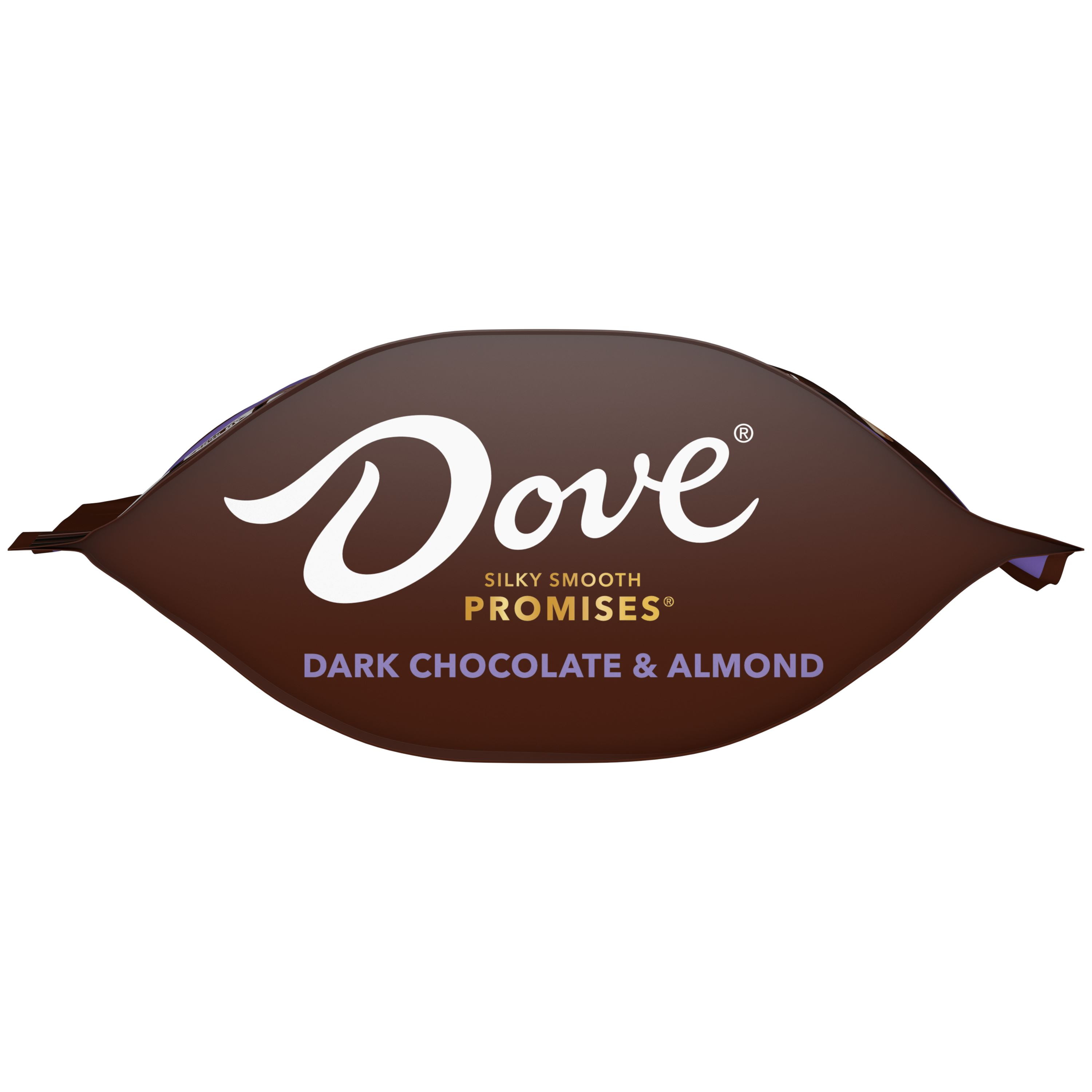 DOVE Chocolate Promises Dark Chocolate & Almond Candy (Dark Chocolate, 6.74 oz) h60x3