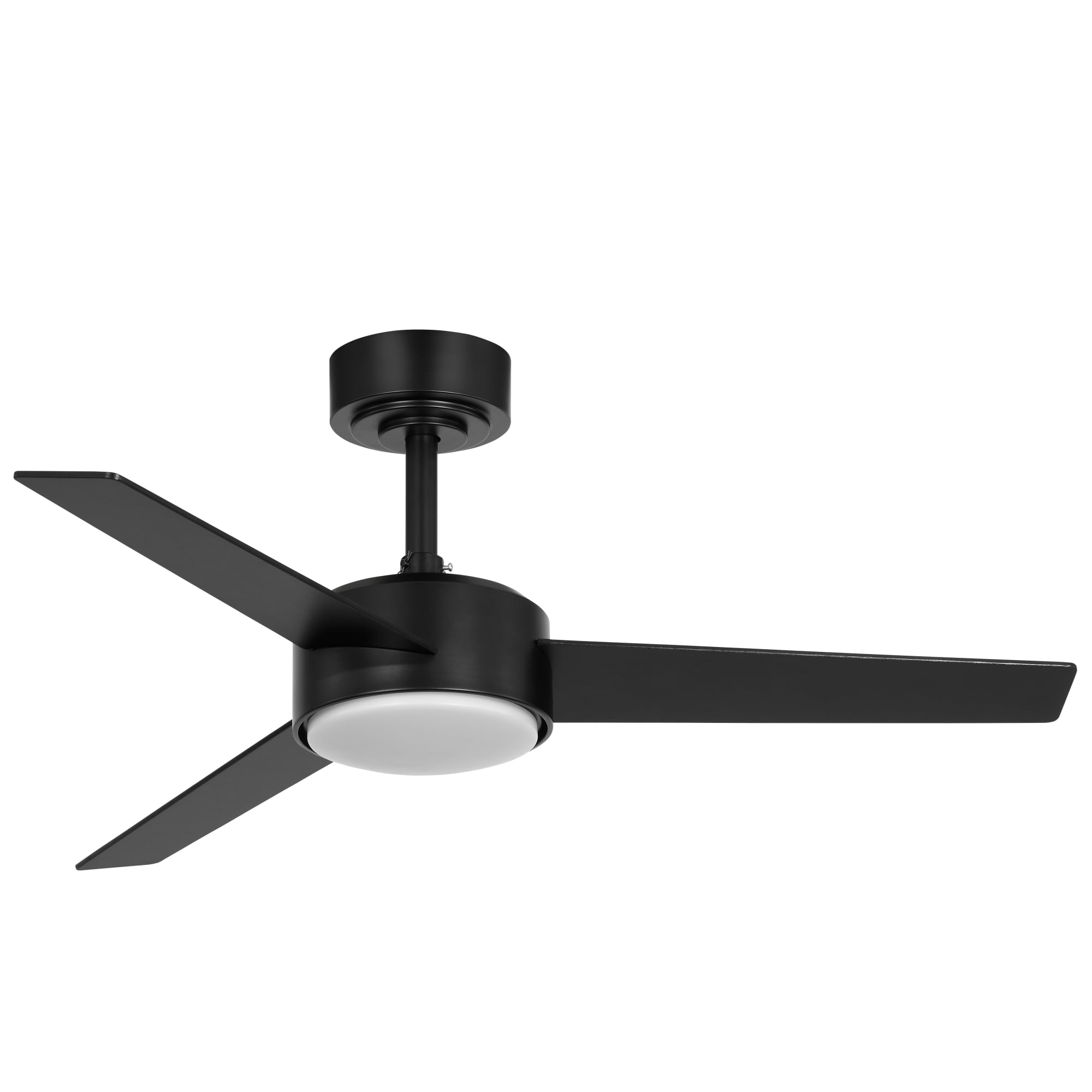 Mainstays 42-Inch DC Ceiling Fan with Integrated LED Light and Remote Control (Black, 42 in) 9twmn