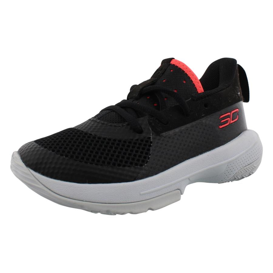 Under Armour Curry 7 Boys Basketball Shoes Performance Athletic Sneakers (Black, 11) 8vkms