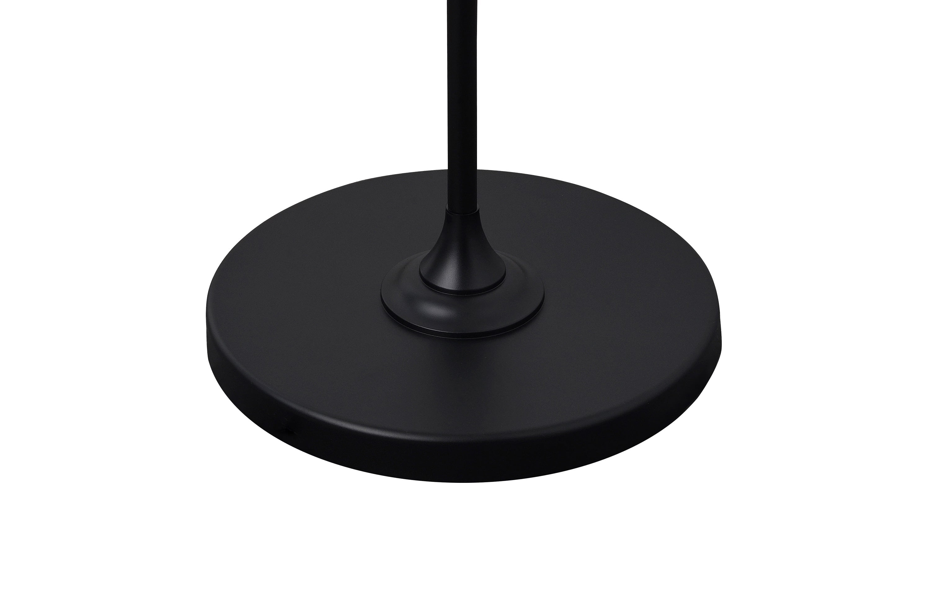 Mainstays Classic Shaded Floor Lamp with White Fabric Shade (Black, 56.5 in) 9s9qs