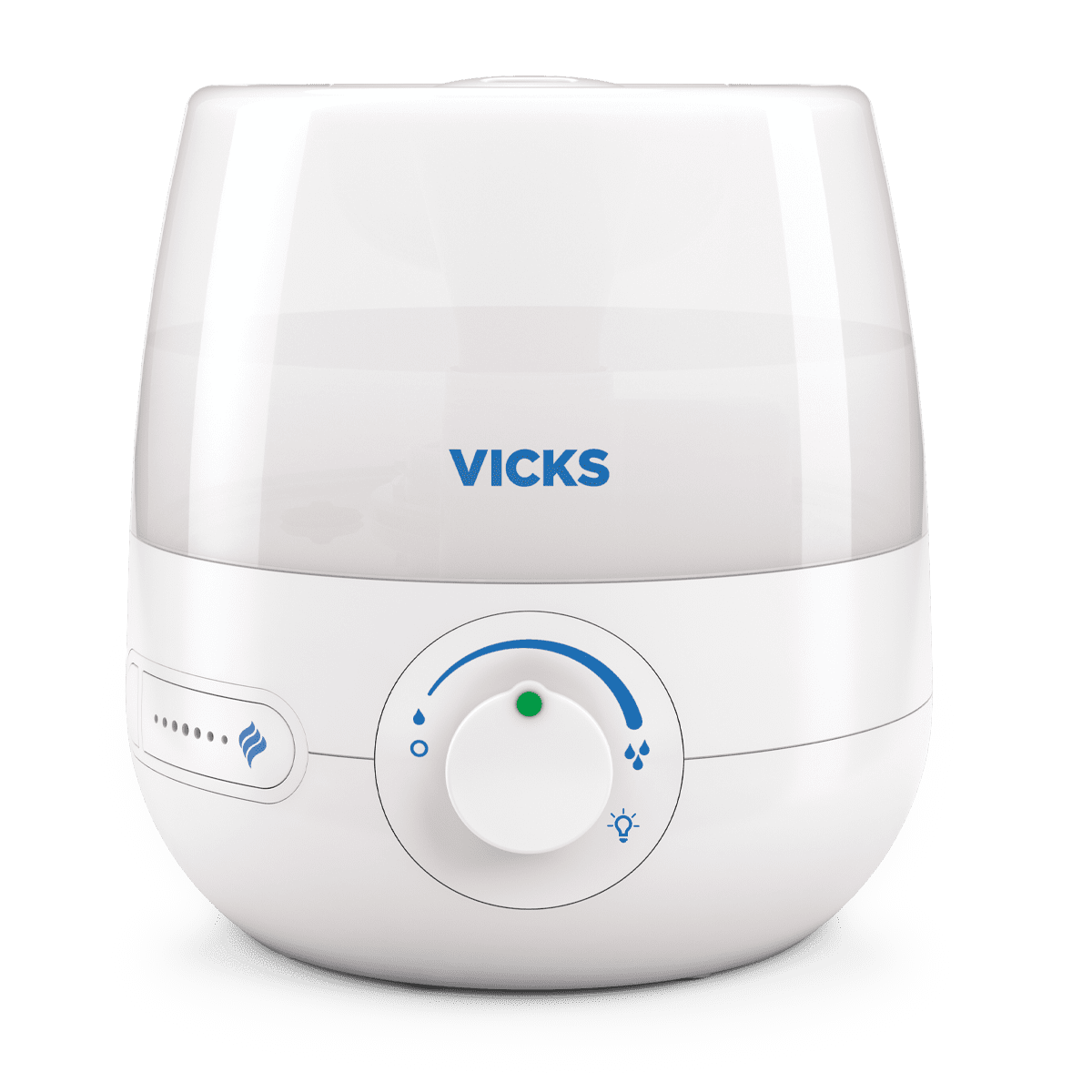 Vicks Ultrasonic Cool Mist Humidifier with Essential Oil Diffuser (White, 0.6 gal) hddgz