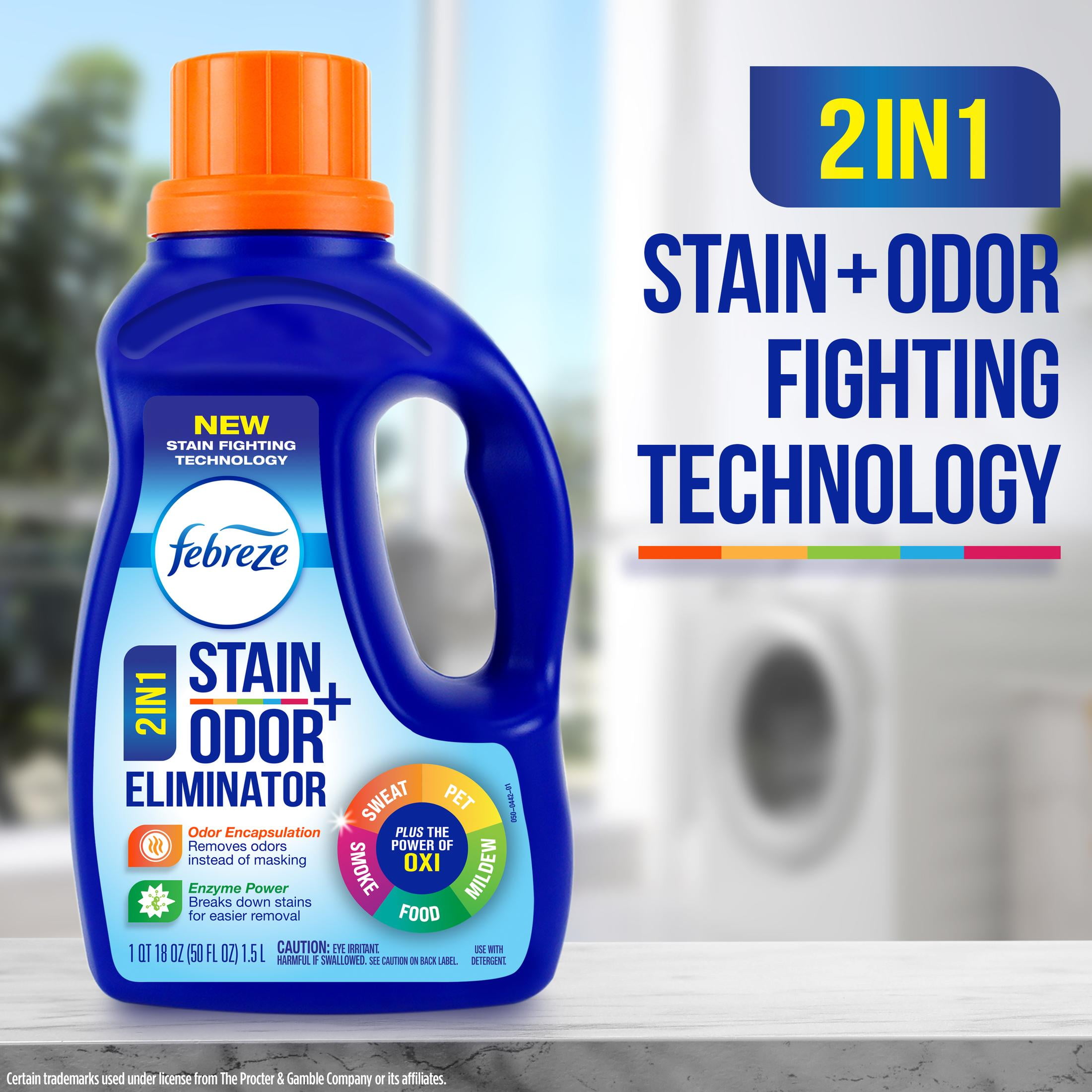 Febreze In-Wash Laundry Odor Eliminator and Stain Remover, Fresh Scent (50 fl oz) u6h5v