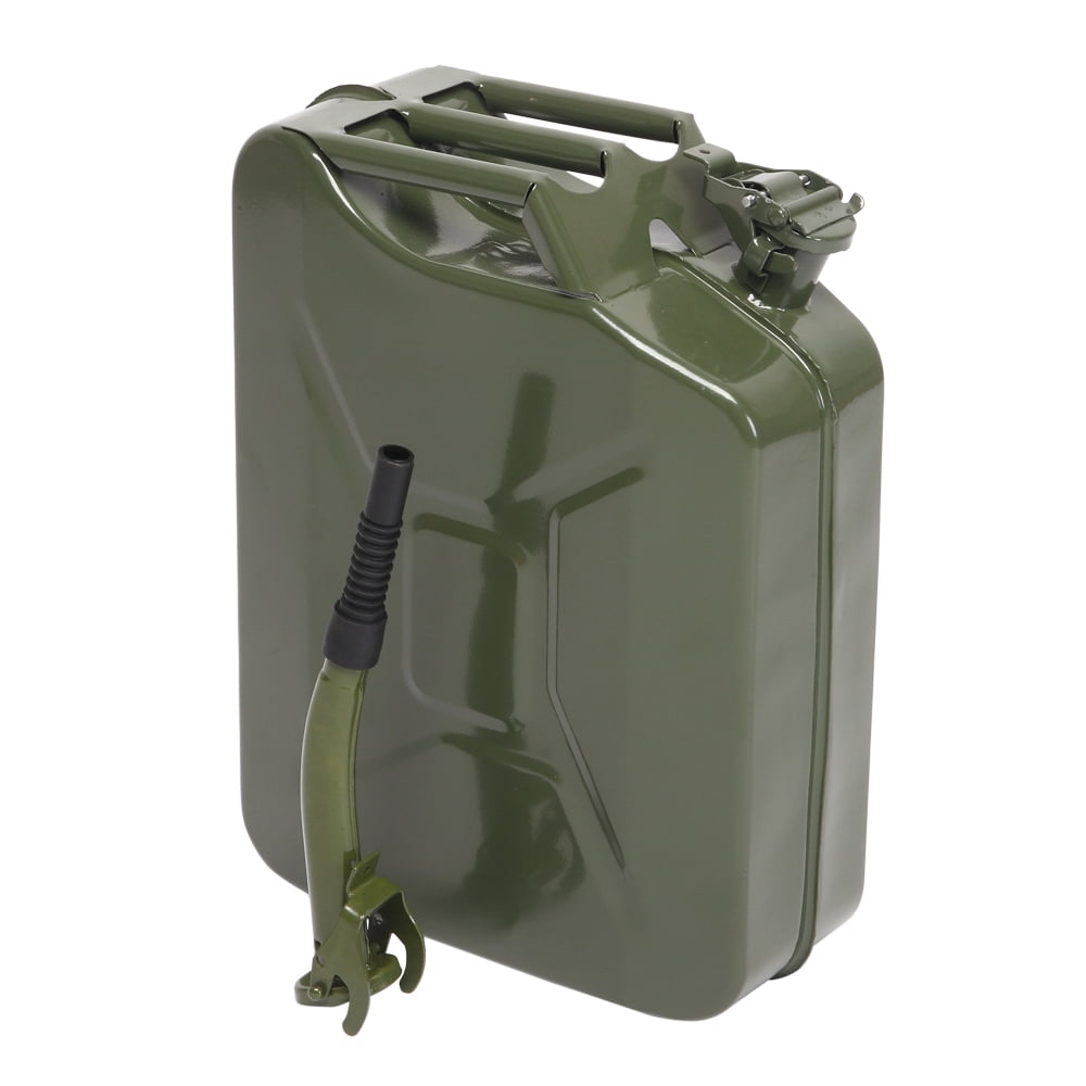 Ktaxon Portable Fuel Storage Container, Heavy-Duty Steel Emergency Backup Gas Carrier (Army Green, 5 gal) p4vv3
