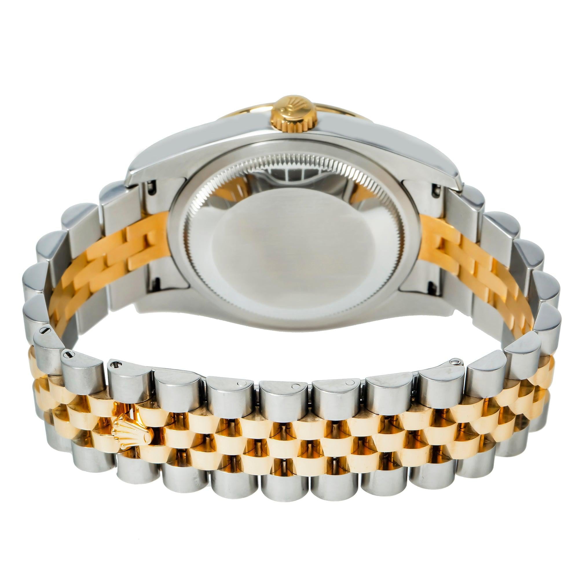 Rolex Datejust 36mm Watch Mother of Pearl Diamond Dial Two-Tone Yellow Gold Jubilee Bracelet (36mm) p8ad0