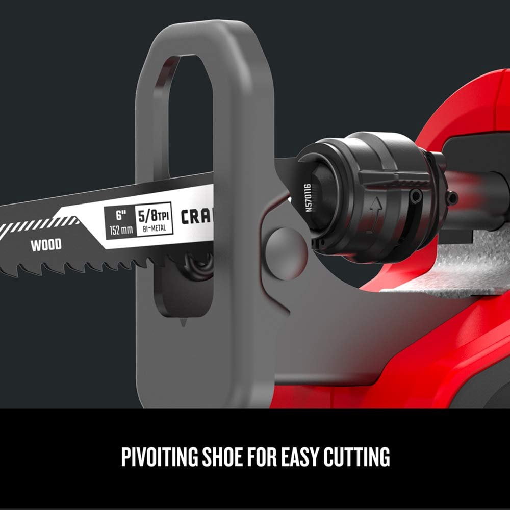 CRAFTSMAN V20 Cordless Reciprocating Saw, High-Performance Power Tool (Red, 14.5 in) hyunc