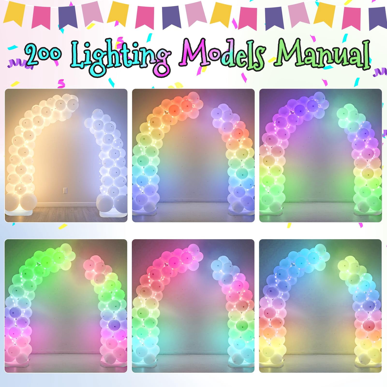 Generic Lighted Half Balloon Arch Stand Kit (Beige, 1 Pack) ghn6q