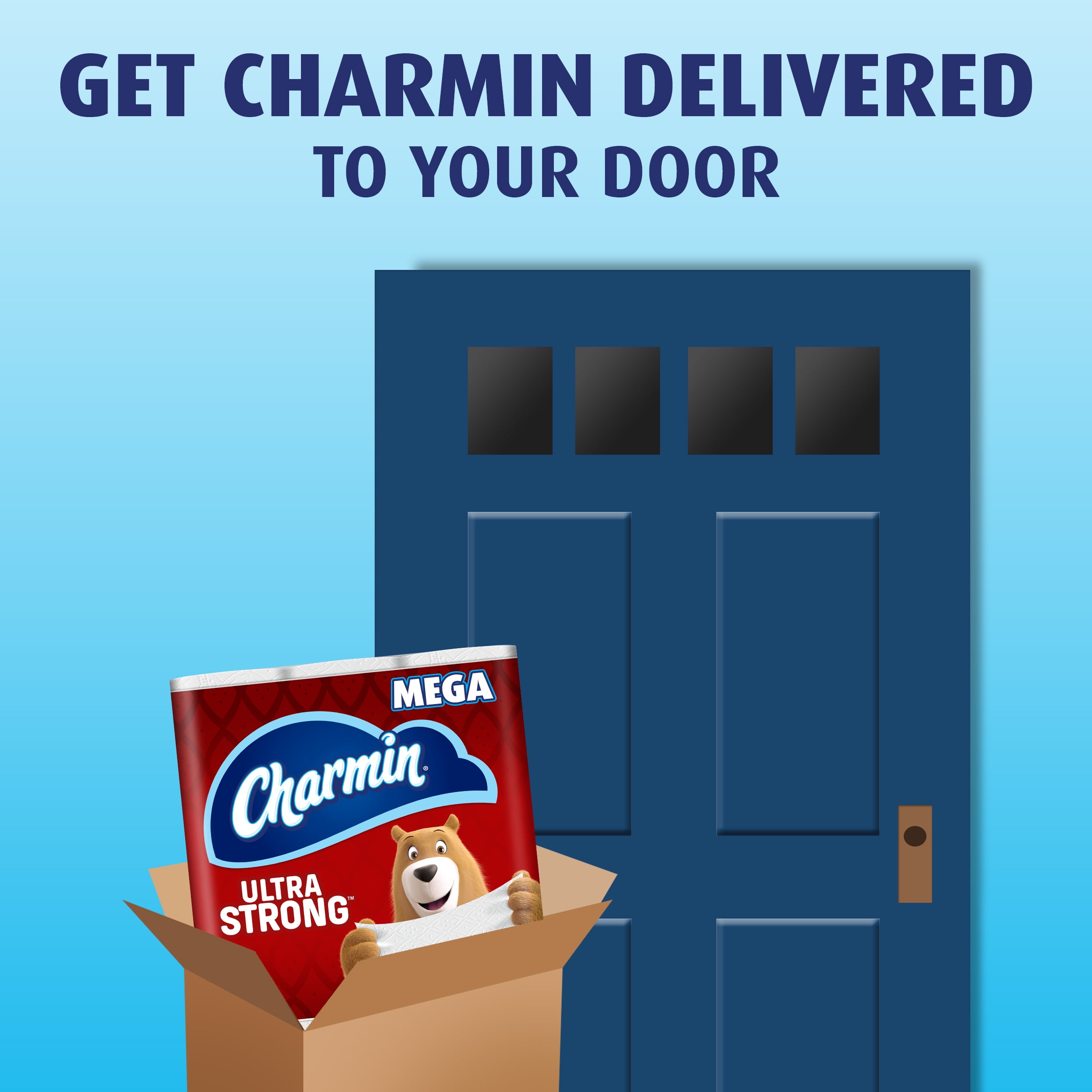 Charmin Ultra Strong Toilet Paper, 2-Ply Bathroom Tissue (12 Mega Rolls, 264 Sheets per Roll) hz5a8