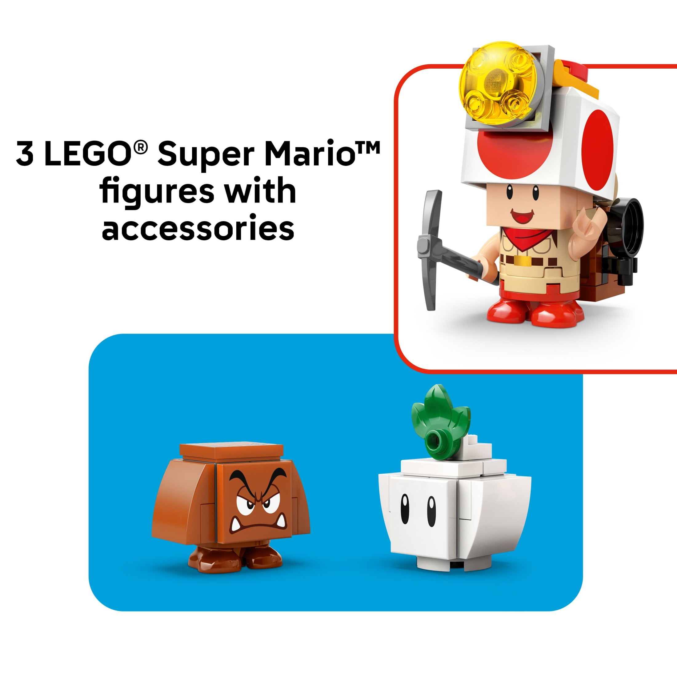 LEGO Super Mario Captain Toad’s Camp Building Set with Interactive Figures (159 Pieces) jda4u
