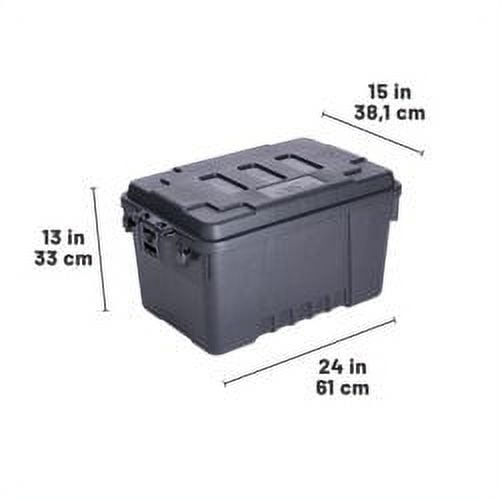 Plano Sportsman Trunk Heavy-Duty Storage Bin (Black, 56-Quart) kdib8