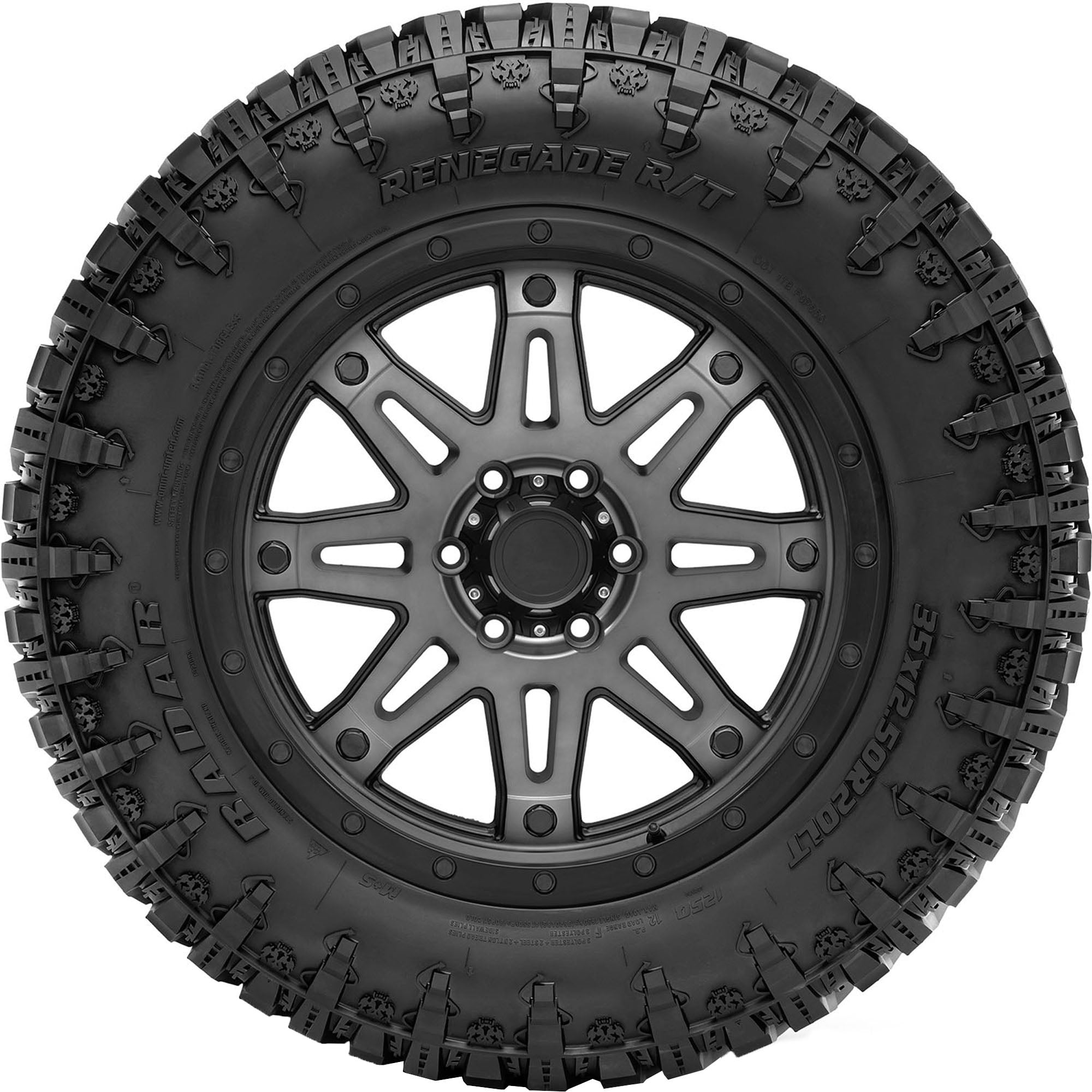 Radar Renegade R/T Rugged Terrain Light Truck Tire (Black Sidewall, LT295/65R20) l3e1h