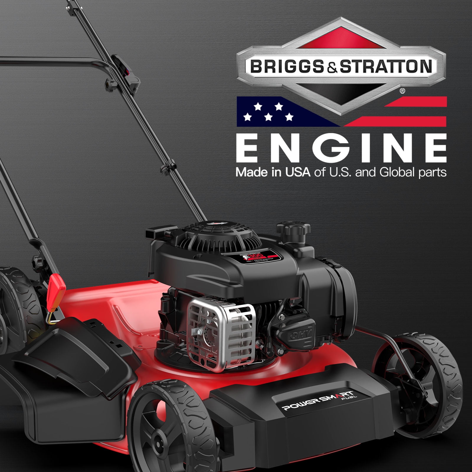 PowerSmart 21 in. 2-in-1 Gas Push Mower with Briggs and Stratton 125cc Engine (21 in) mqc8e