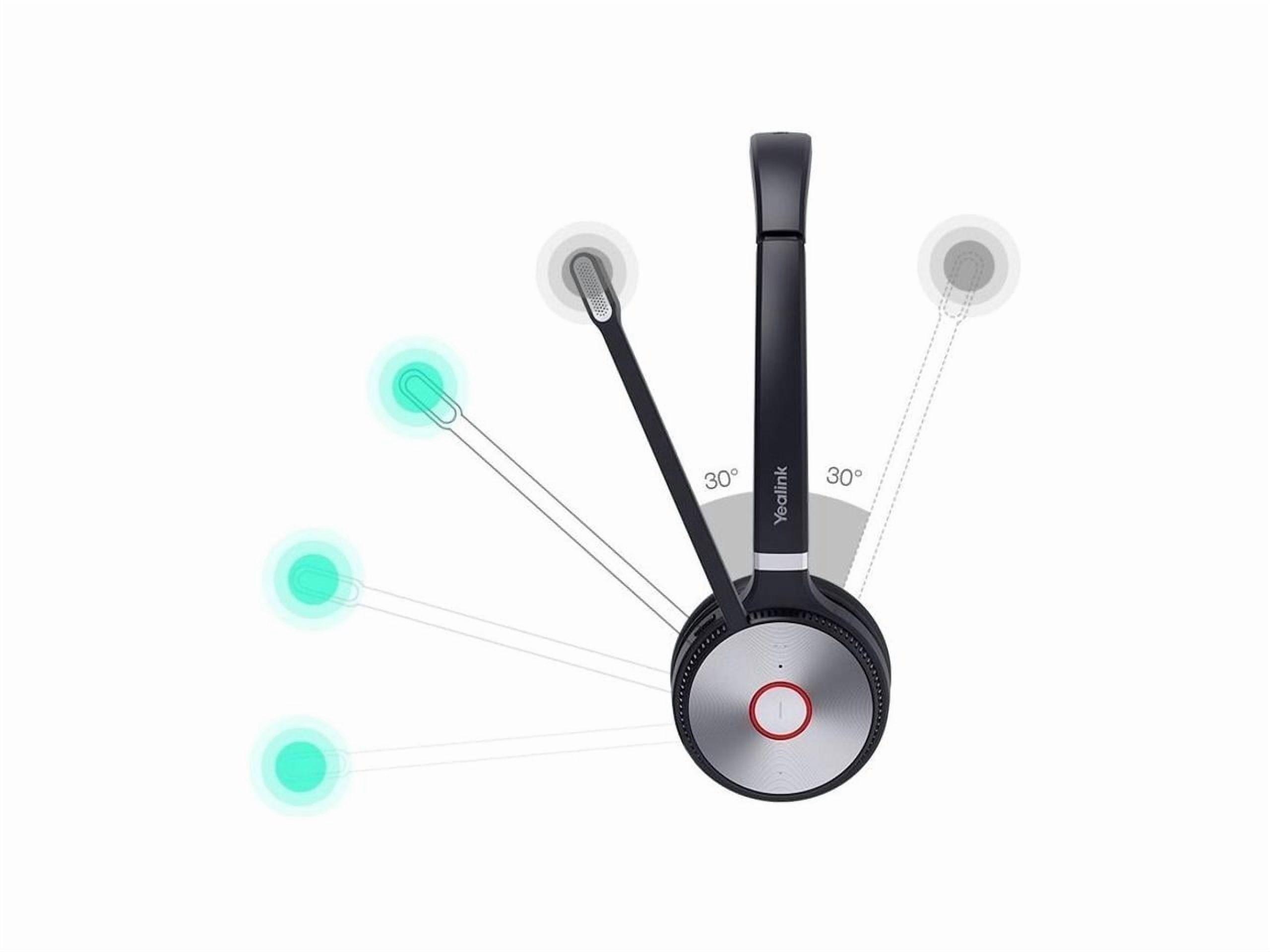 Yealink WH66 Mono Wireless Headset with Touch Screen Base and Charging Station (Teams Certified, 525 ft Range) egy69